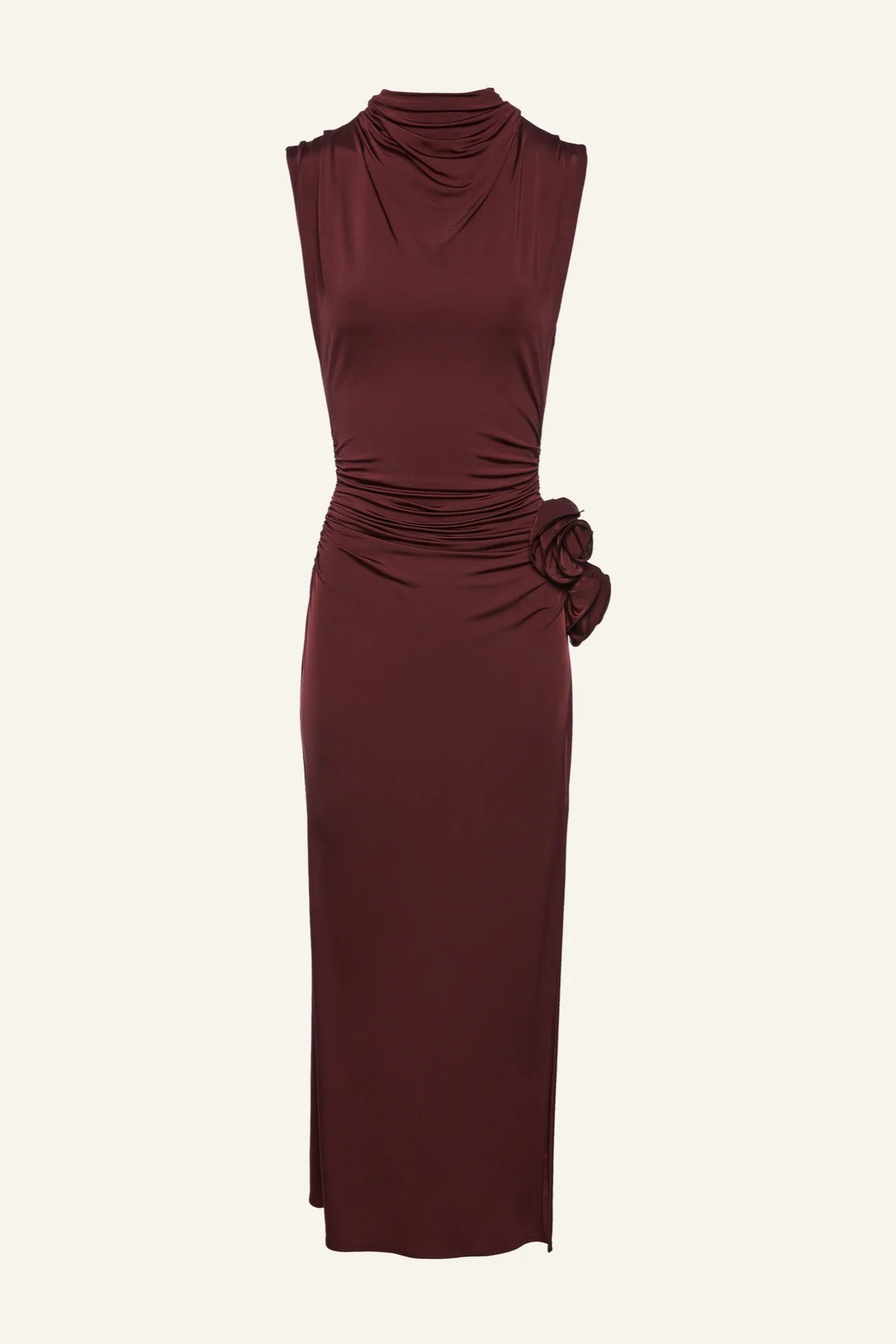Magda Butrym Draped high neck midi dress – Rosens Stockholm