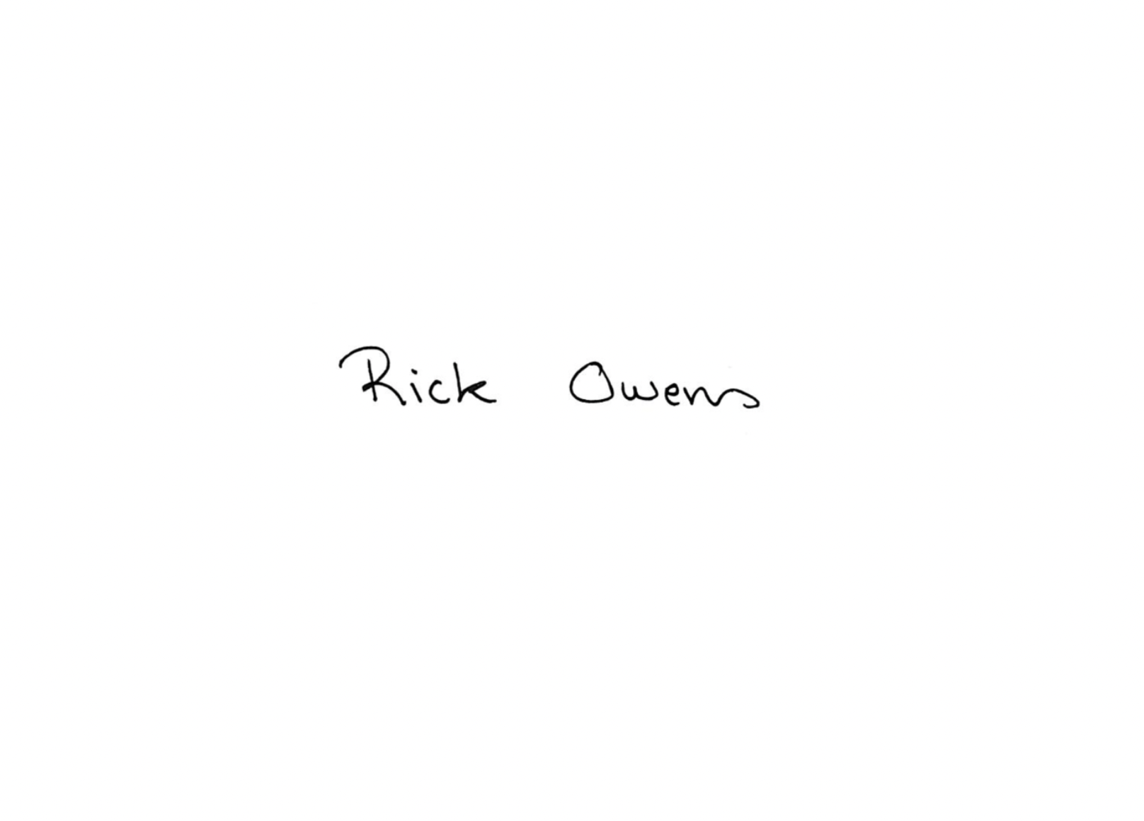 Rick Owens