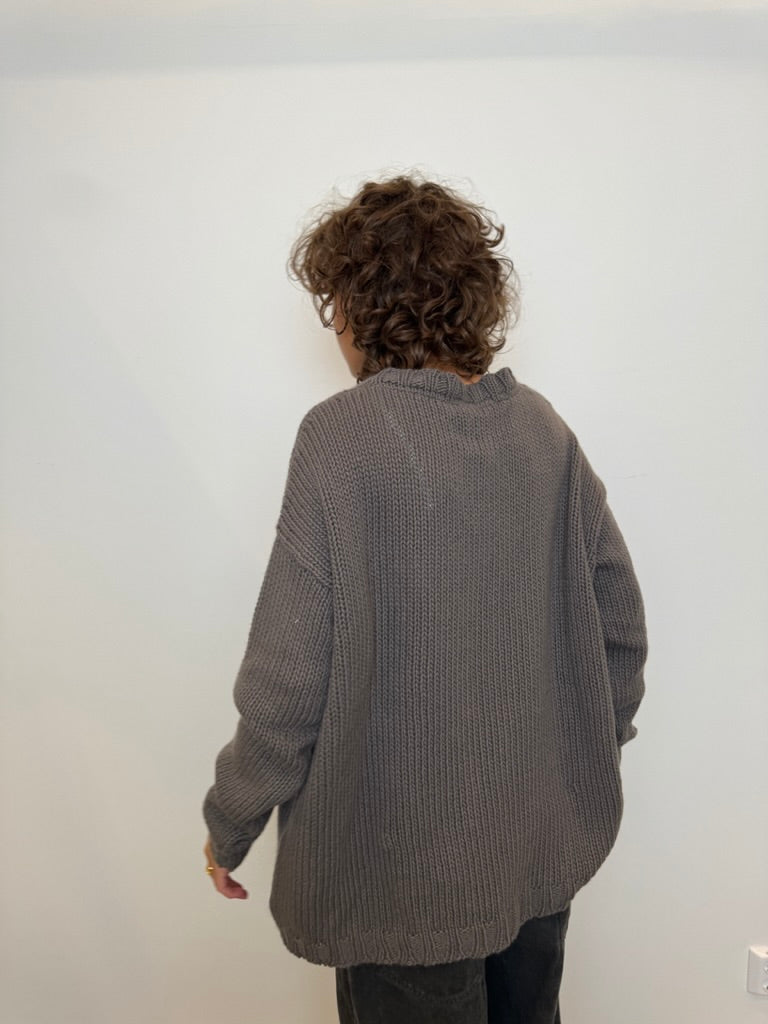 Private knit jumper Mud