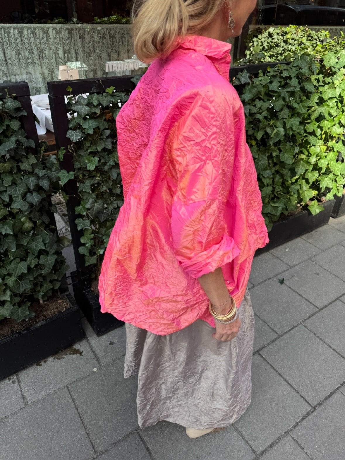 Daniela Gregis Silk Taffeta Venice Blouse - Candy