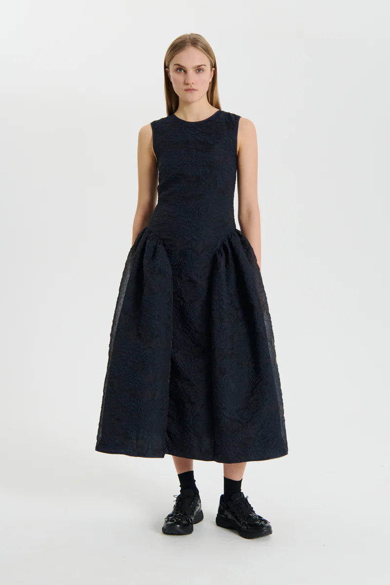 Cecilie Bahnsen Gine Dress Navy