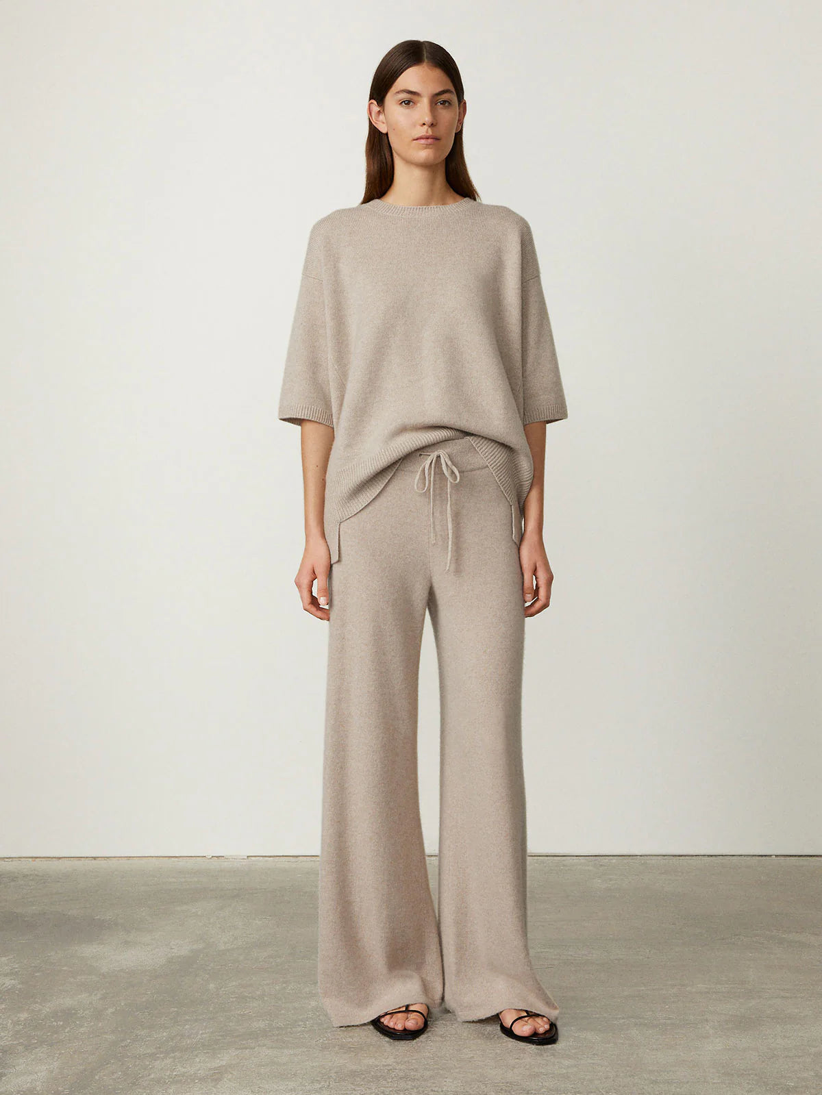 Lisa Yang Cashmere Pants in Sand