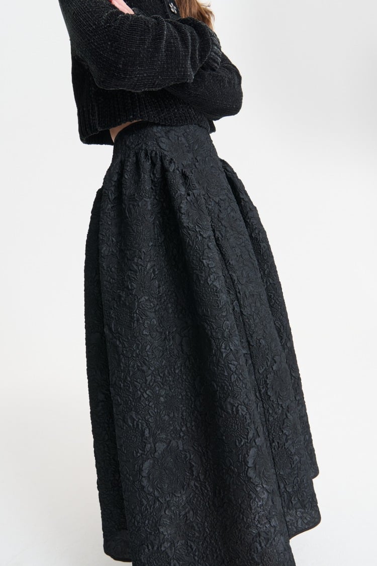 CECILIE BAHNSEN - CECILIE BAHNSEN  タグ付 ジャガードブラウス BLAMINK Night Wandering FW22