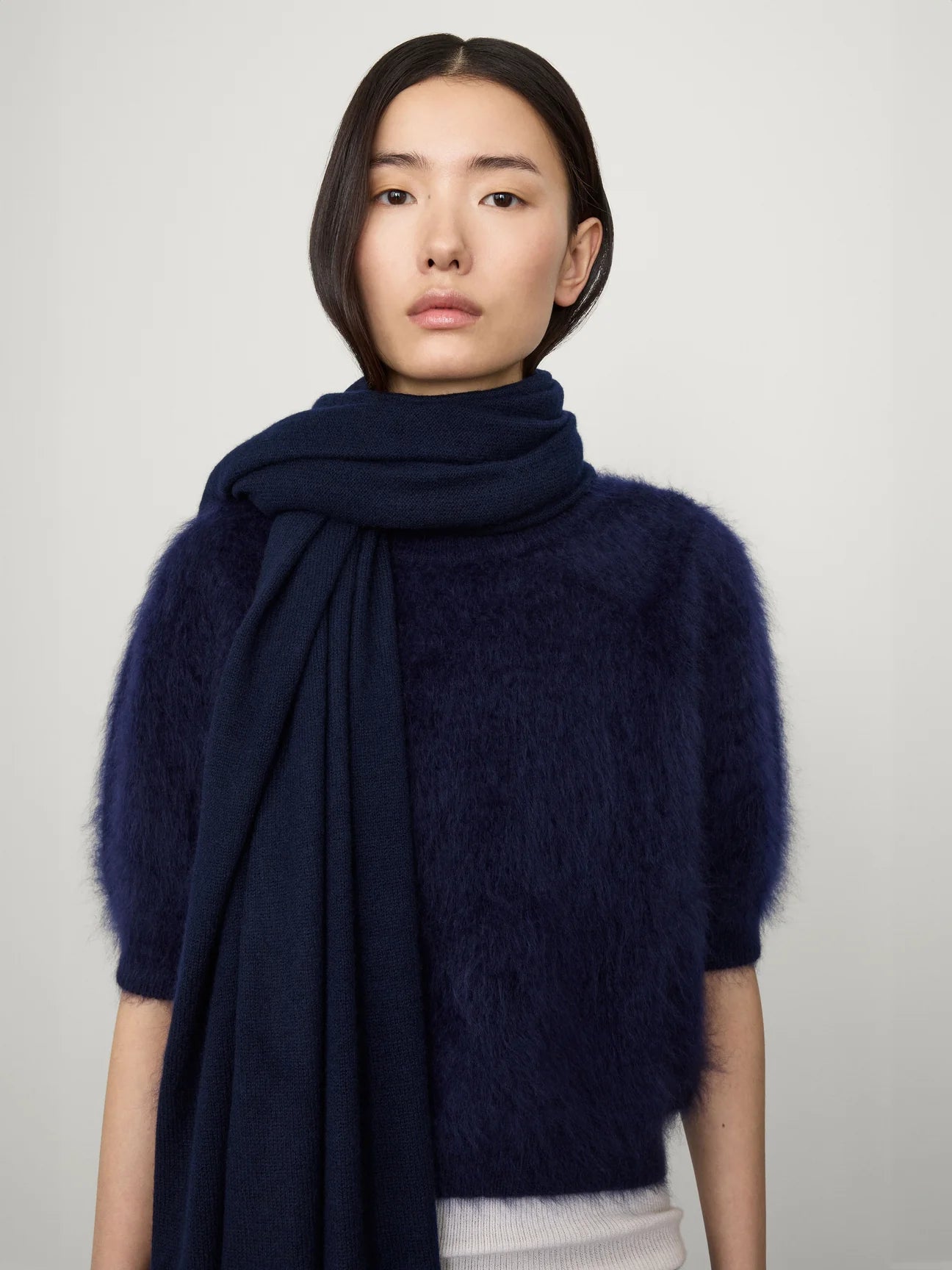 Lisa Yang Paris Scarf in Navy