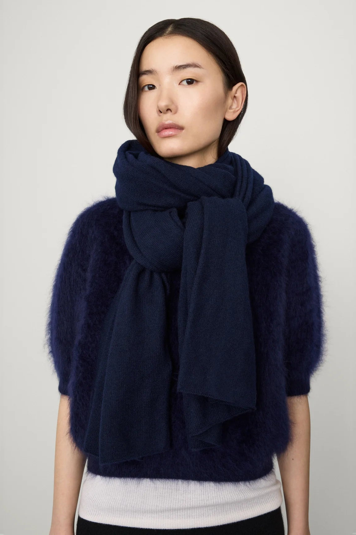 Lisa Yang Paris Scarf in Navy
