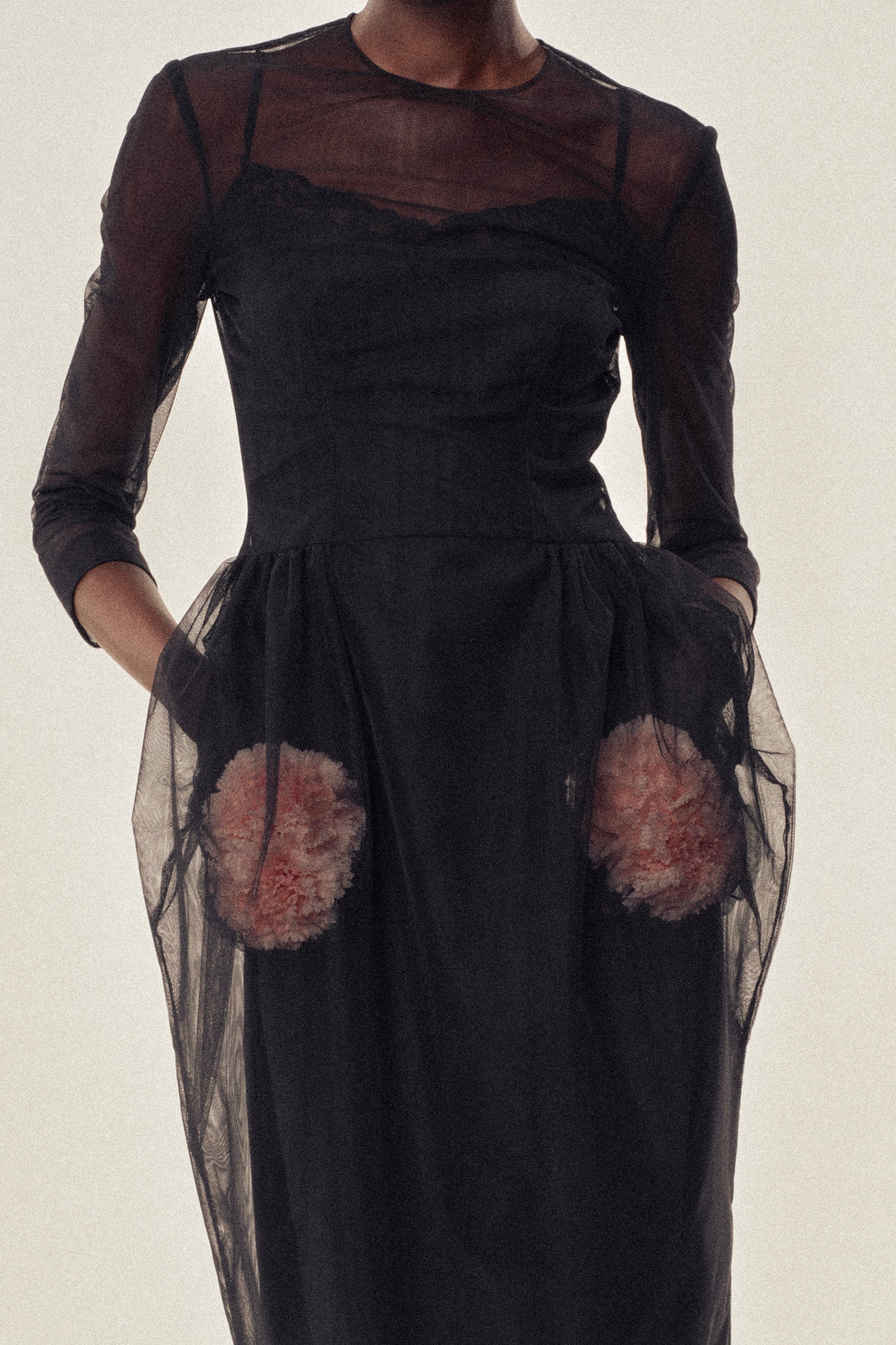Simone Rocha Stuffed Carnation Pocket Dress (also available in
