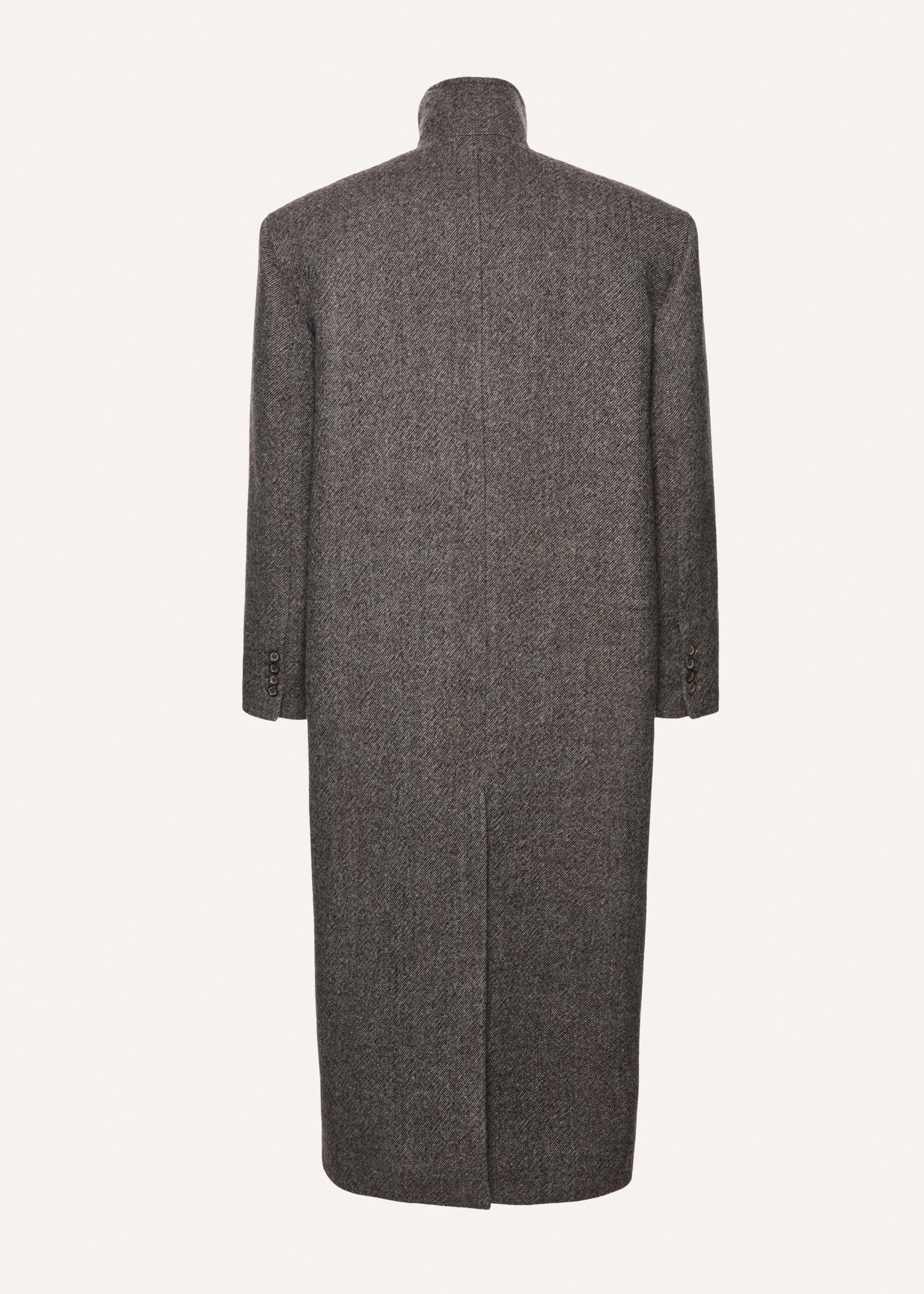 Magda Butrym Oversized high collar wool coat in grey