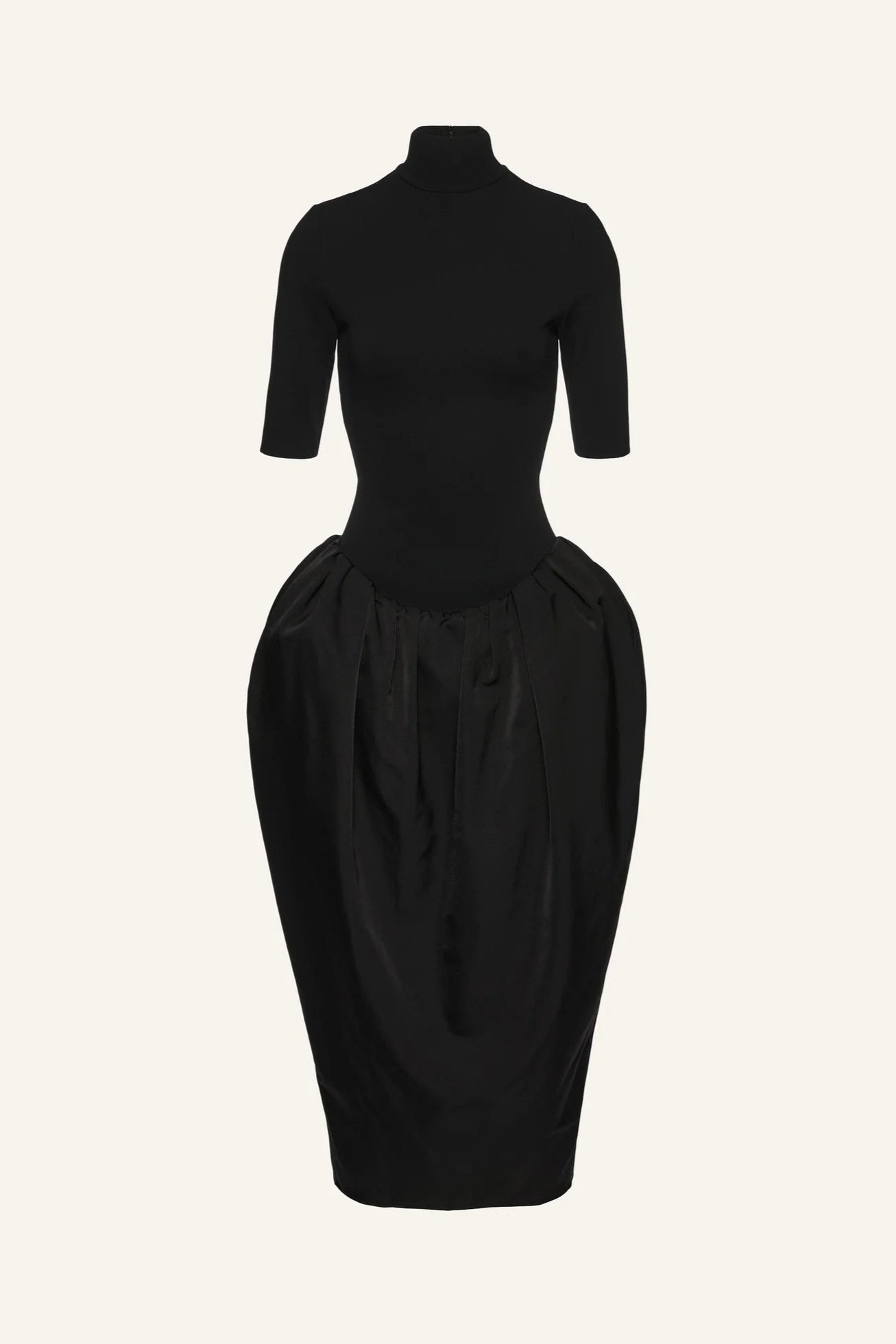 Magda Butrym High-neck puff skirt midi dress