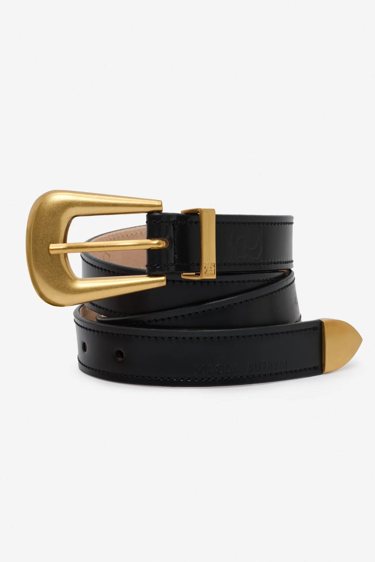 Magda Butrym buckle belt in black