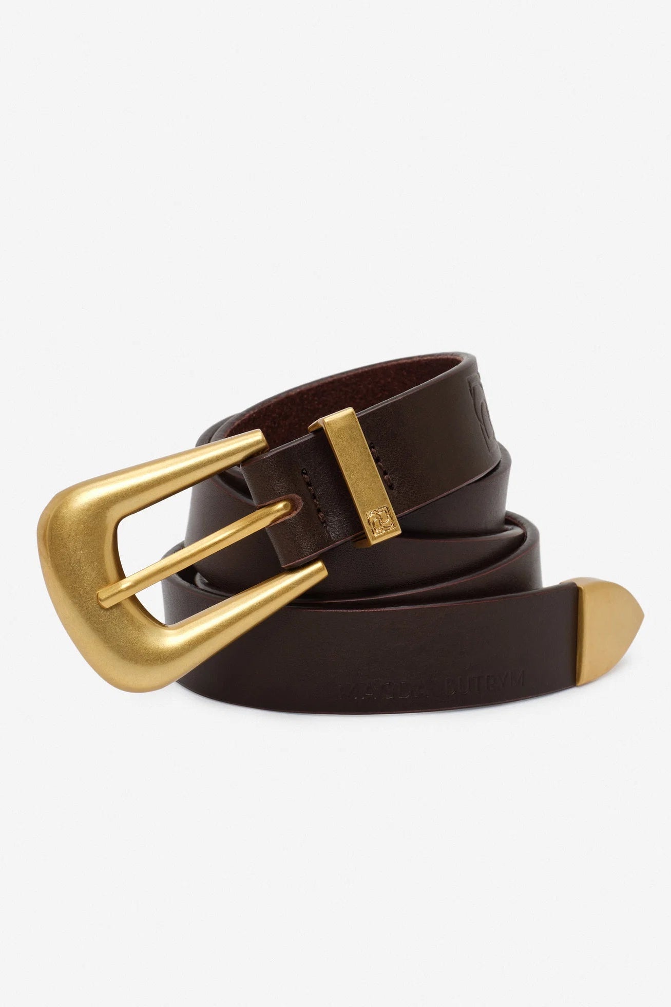 Magda Butrym buckle belt in Brown