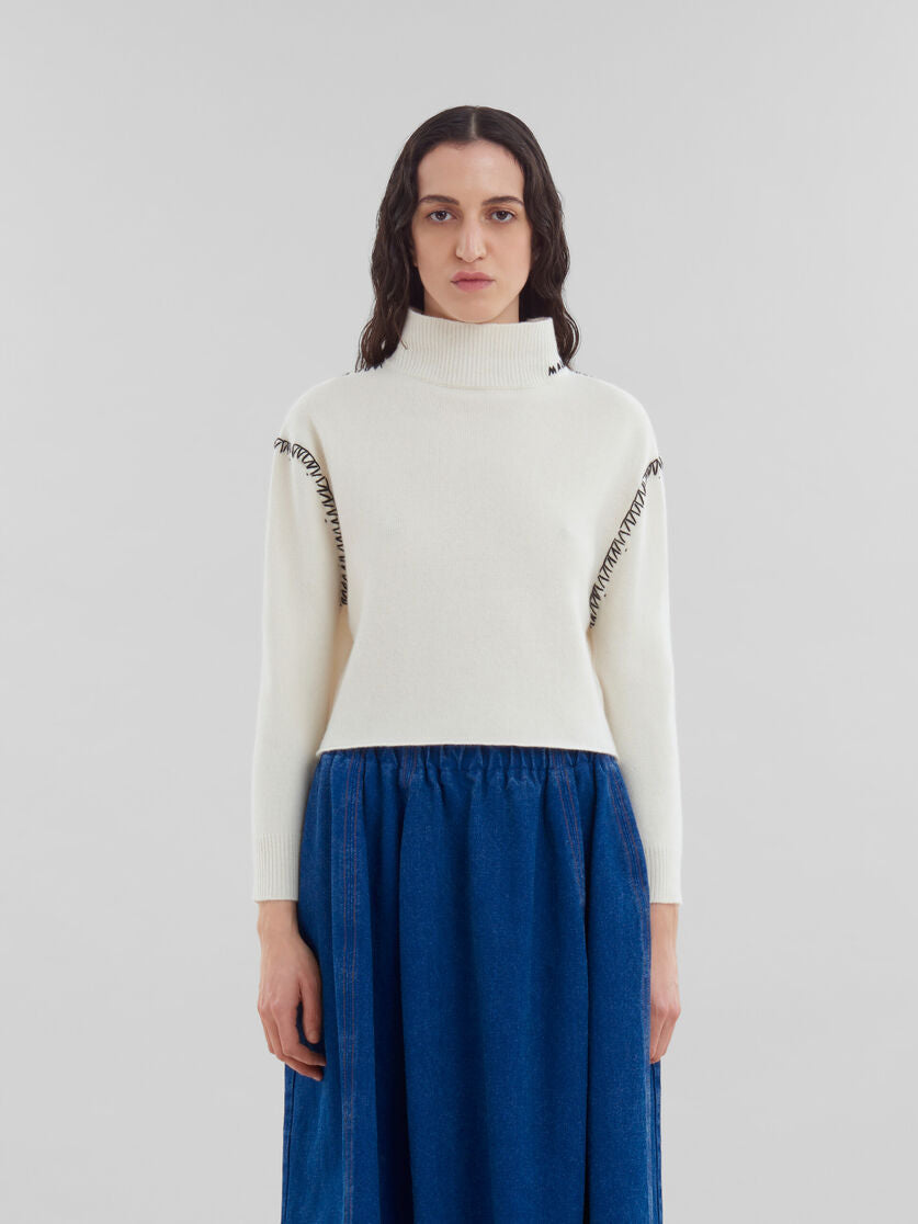 Marni wrap jumper with Marni Mending