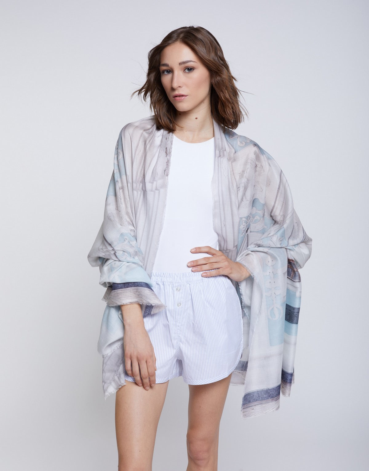 Faliero Sarti Blueish Scarf