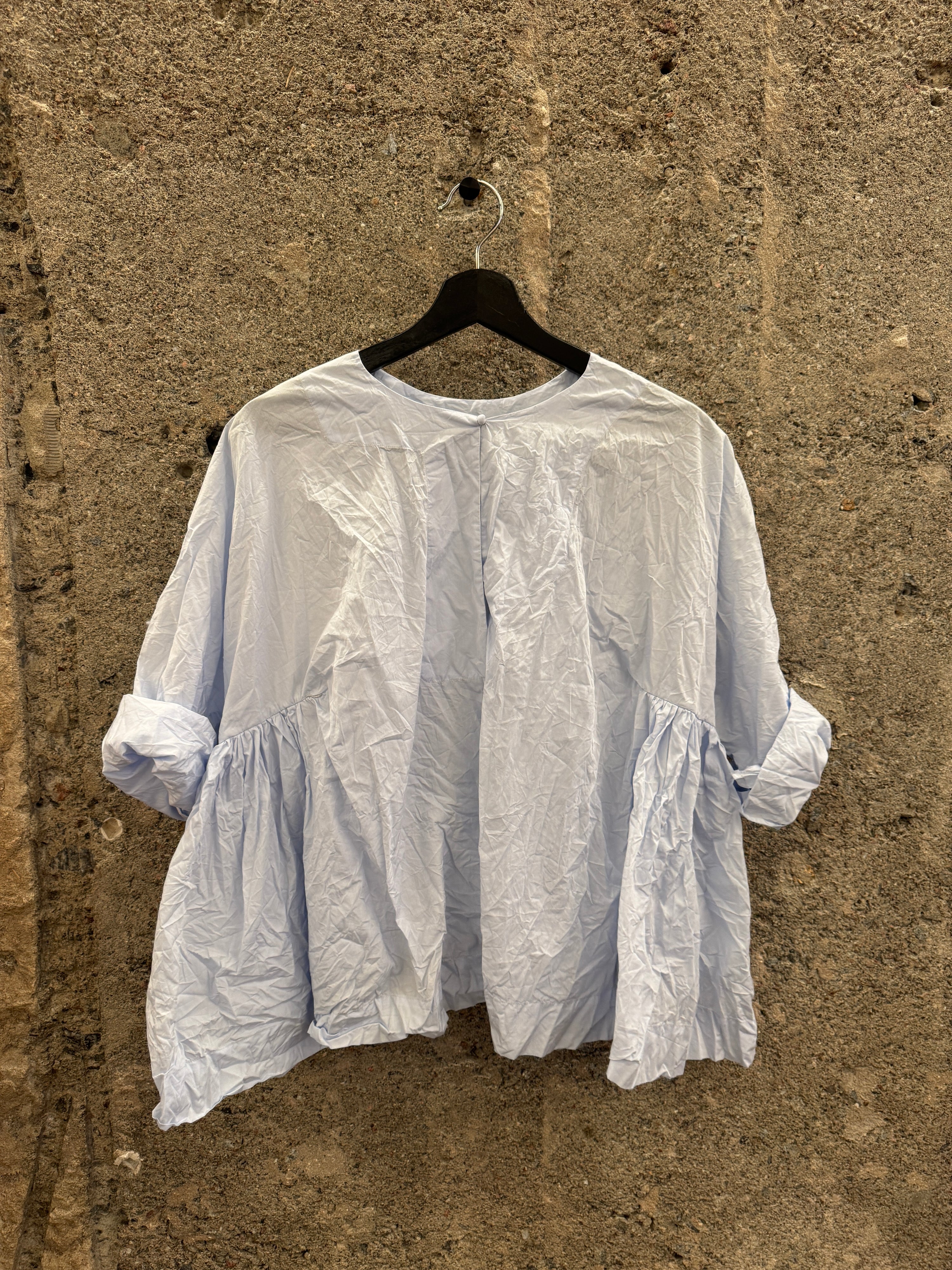 Daniela Gregis Milan Crispy Cotton Blouse - LightBlue