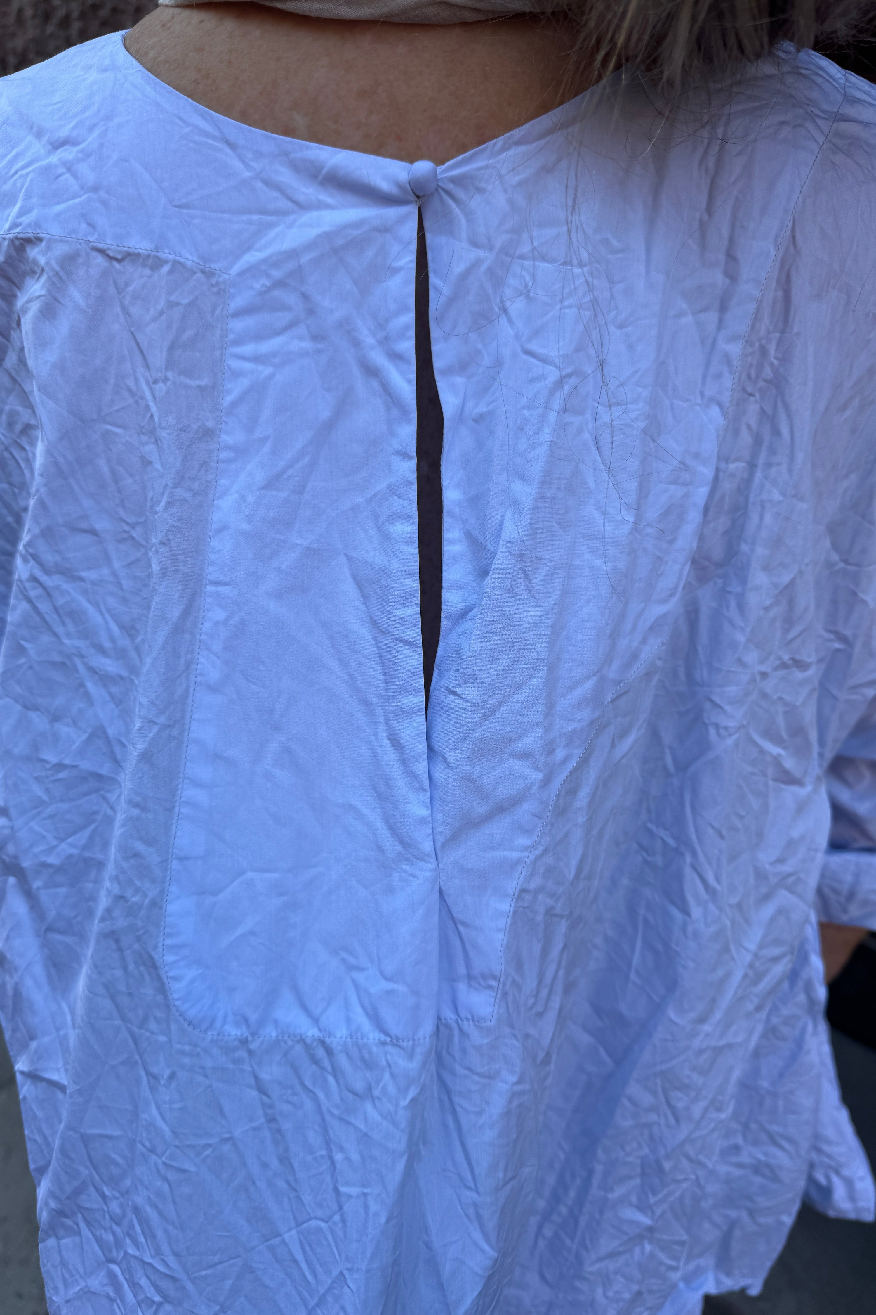 Daniela Gregis Milan Crispy Cotton Blouse - LightBlue
