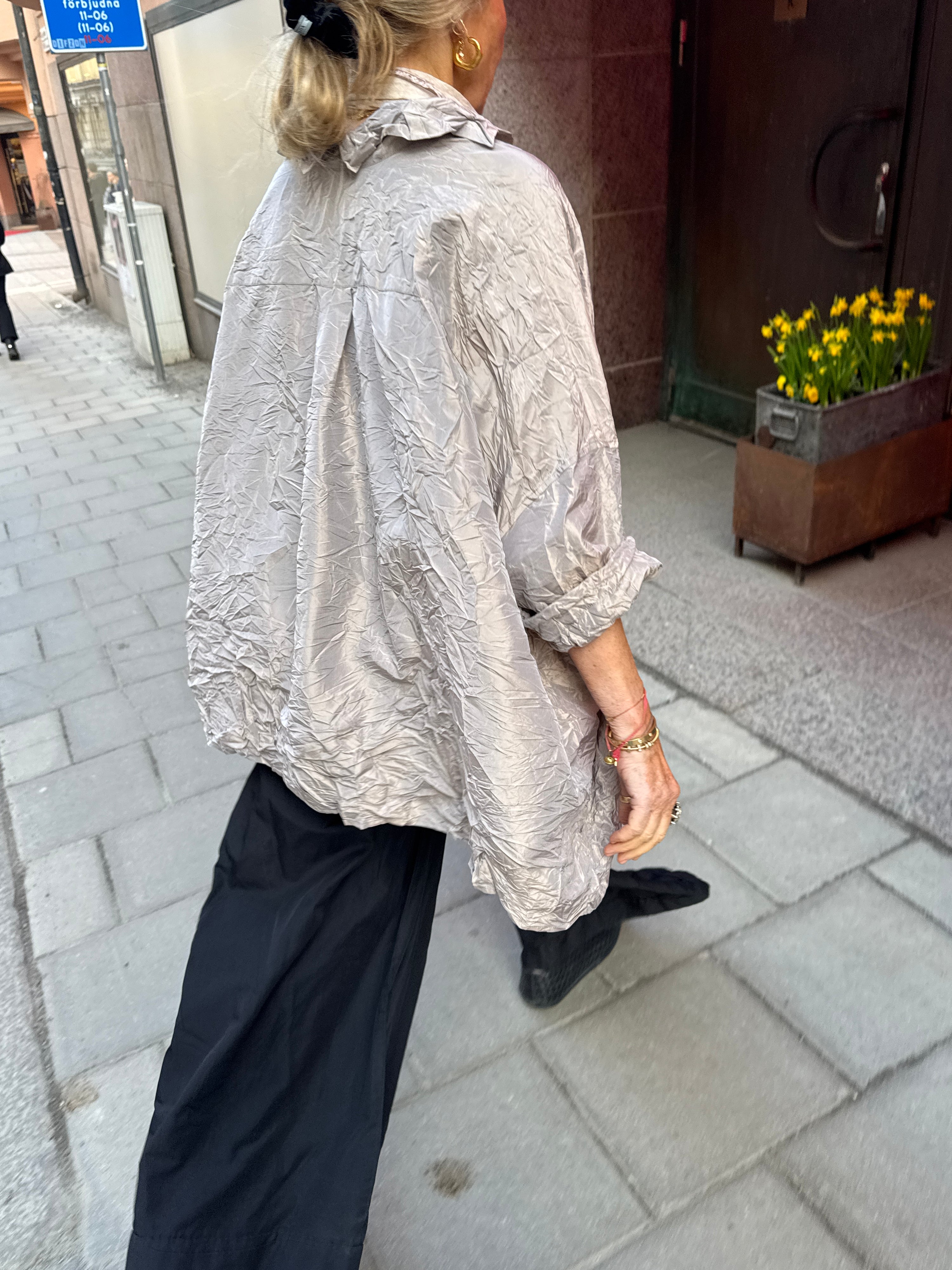 Daniela Gregis Taffeta Silk Venice Blouse - Earth