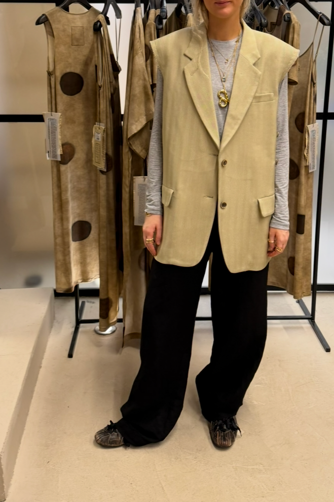 Uma Wang Venezia Vest - Tan