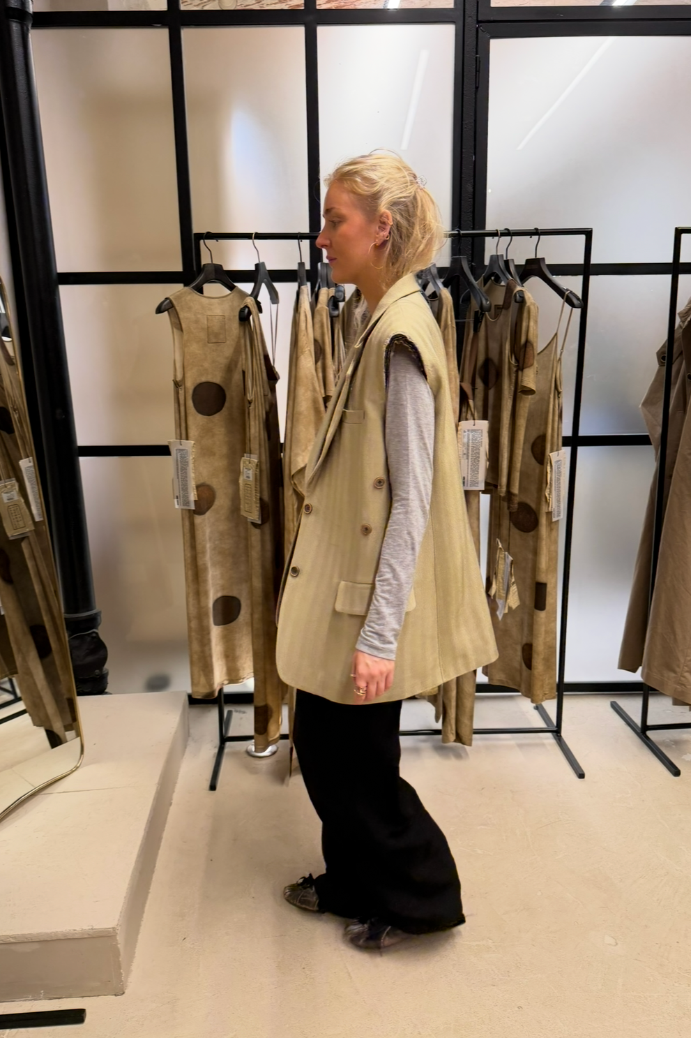 Uma Wang Venezia Vest - Tan