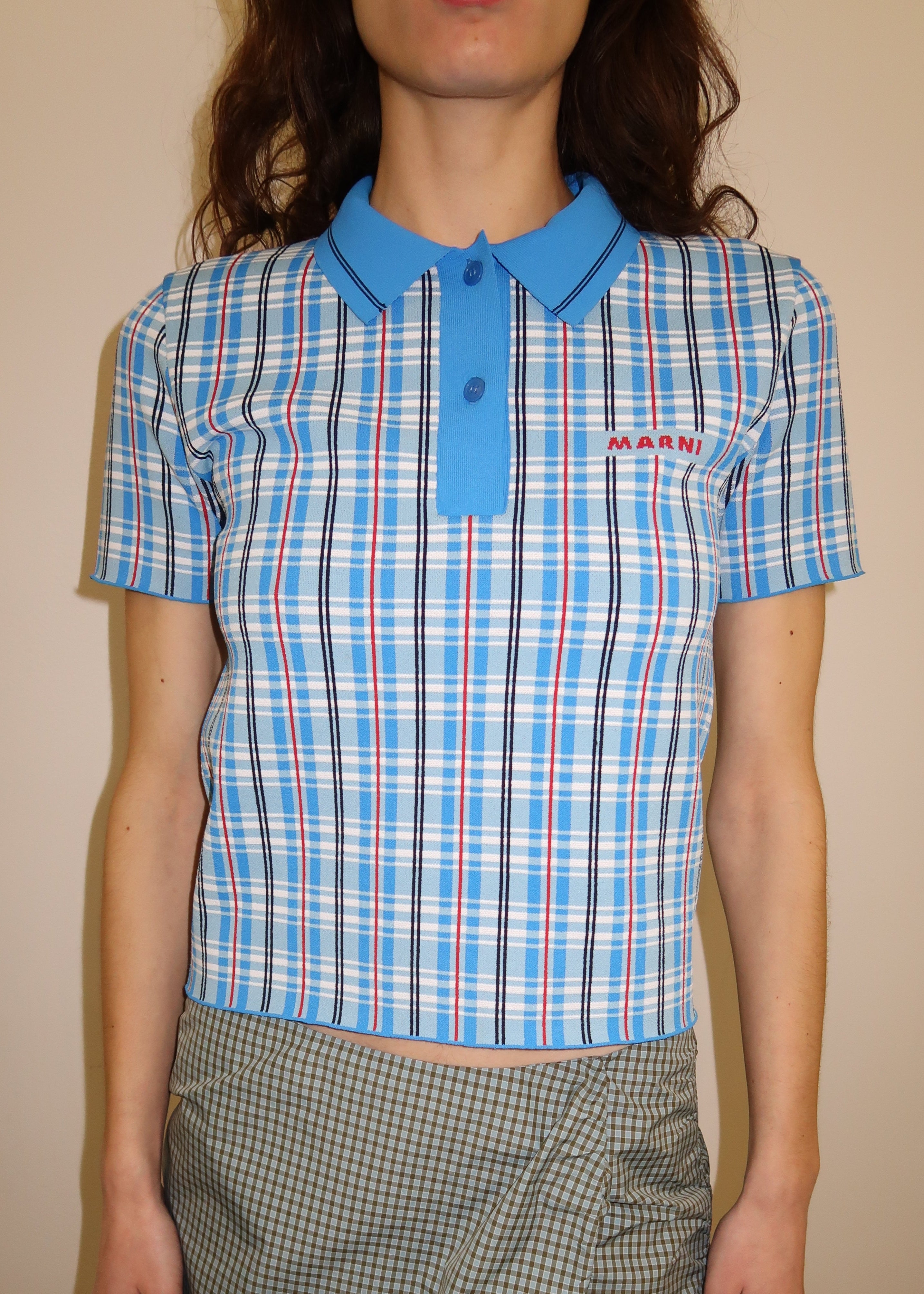 Marni Techno Check Polo