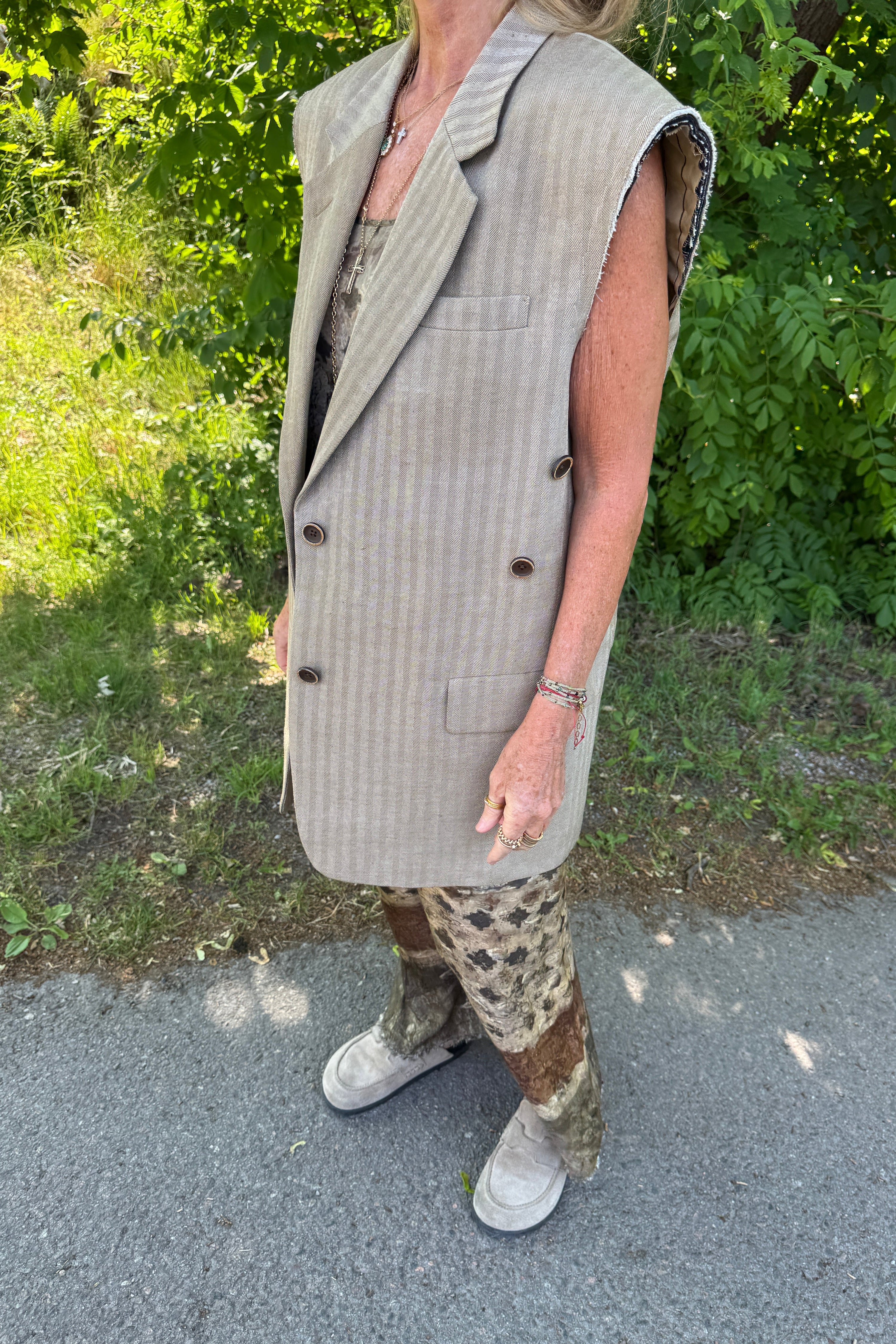 Uma Wang Venezia Vest - Tan
