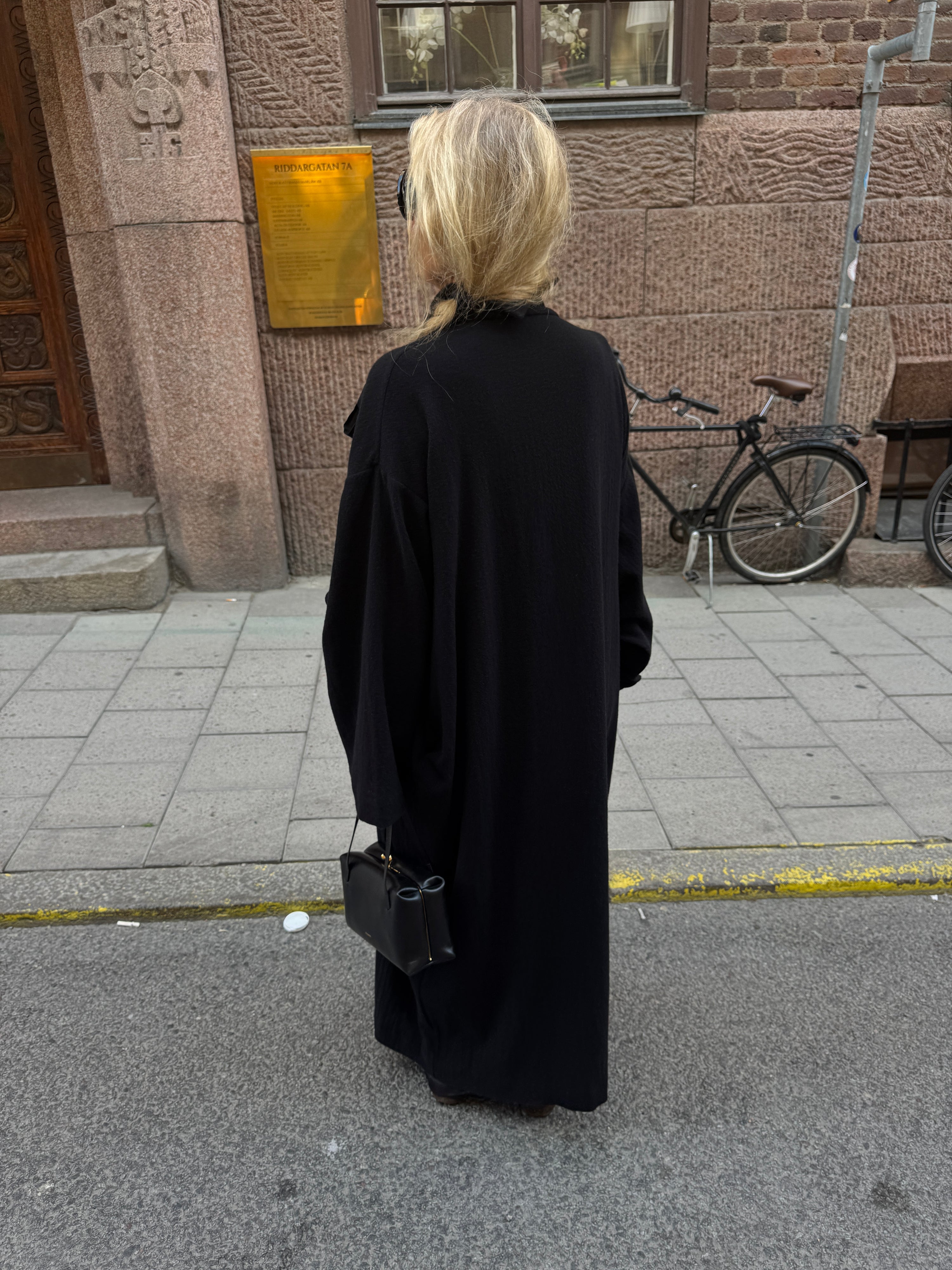 Daniela Gregis Artist Coat Cashmere in Black