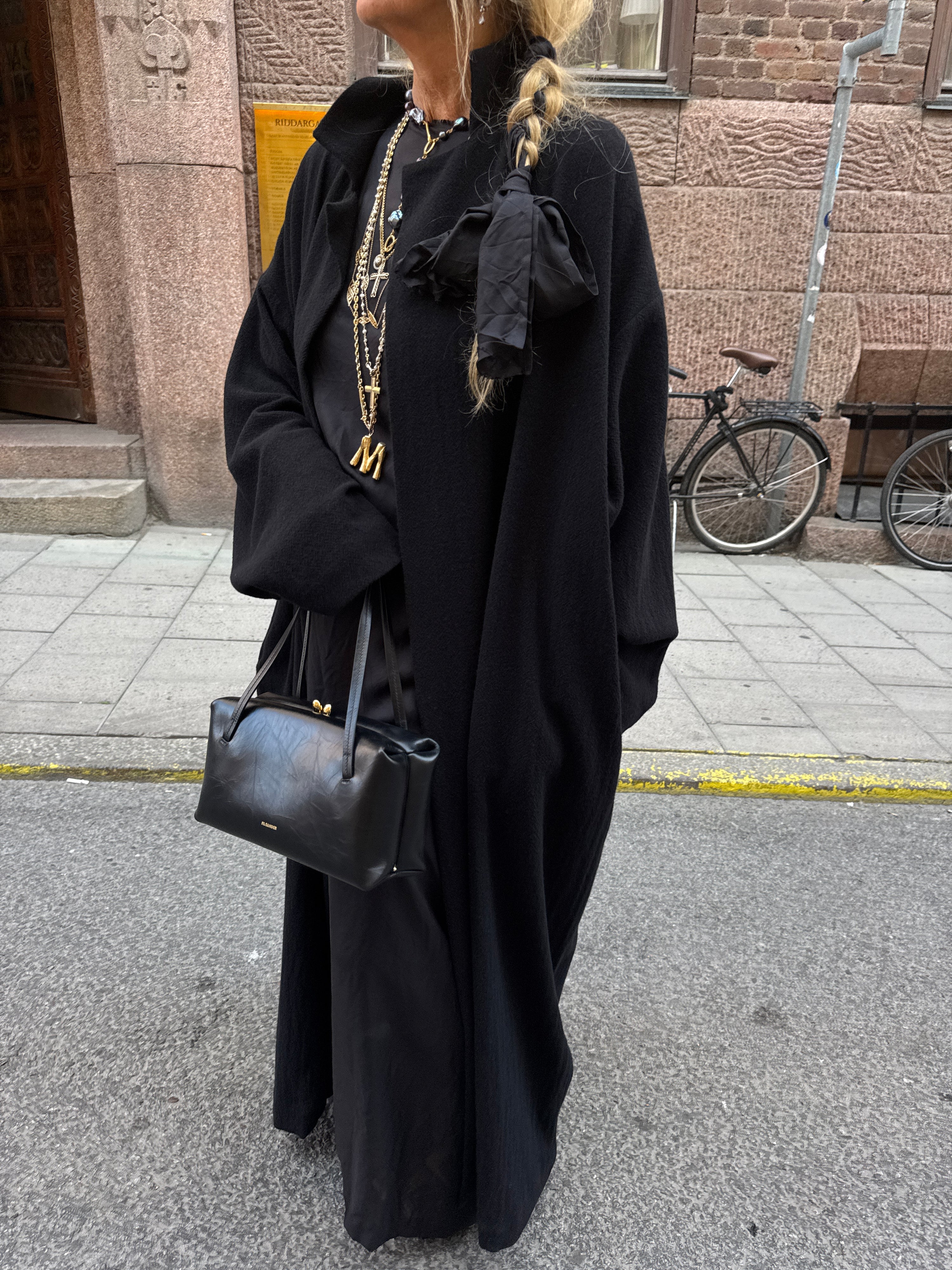 Daniela Gregis Artist Coat Cashmere in Black