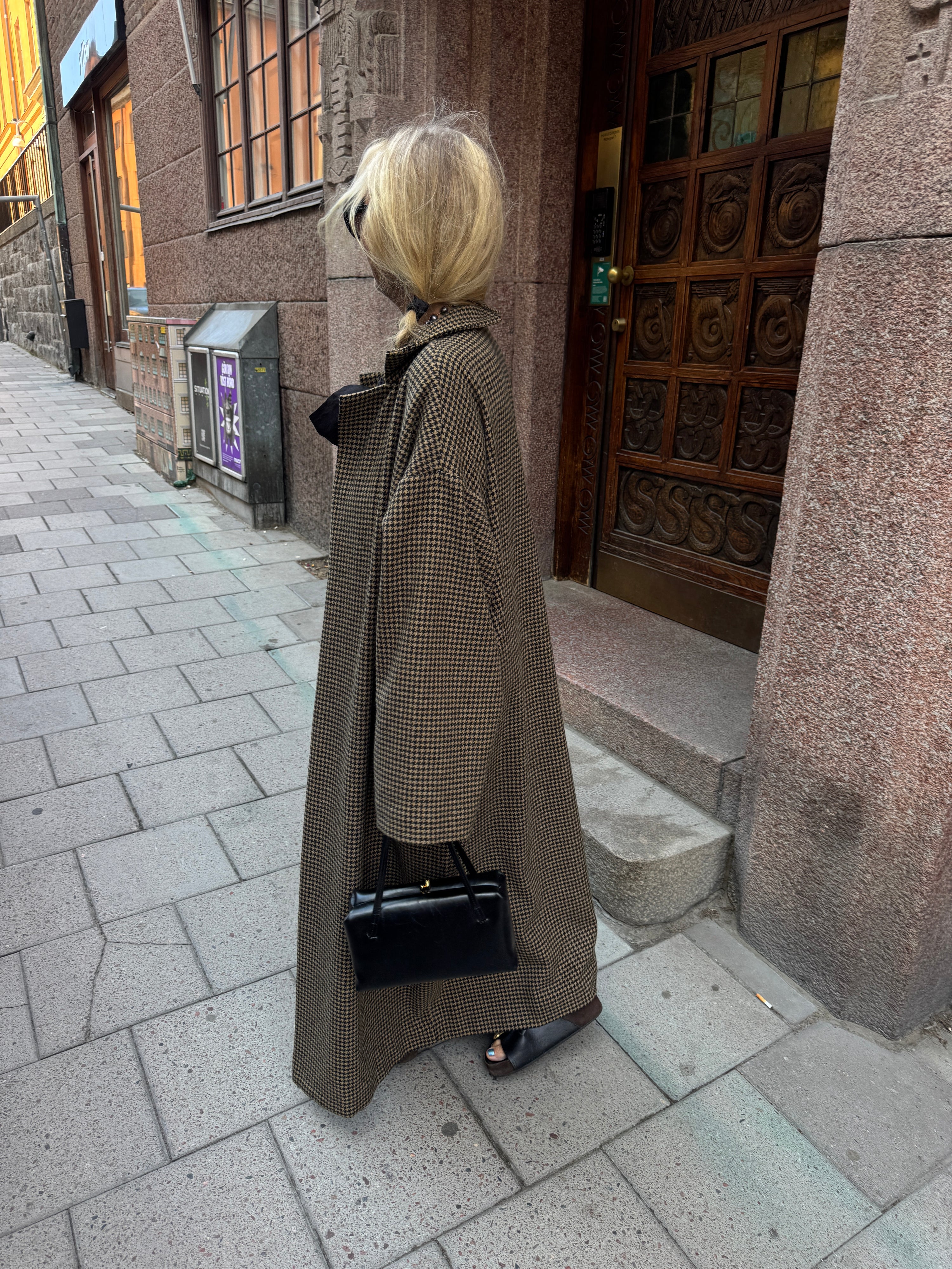 Daniela Gregis Artist Coat Checked Wool