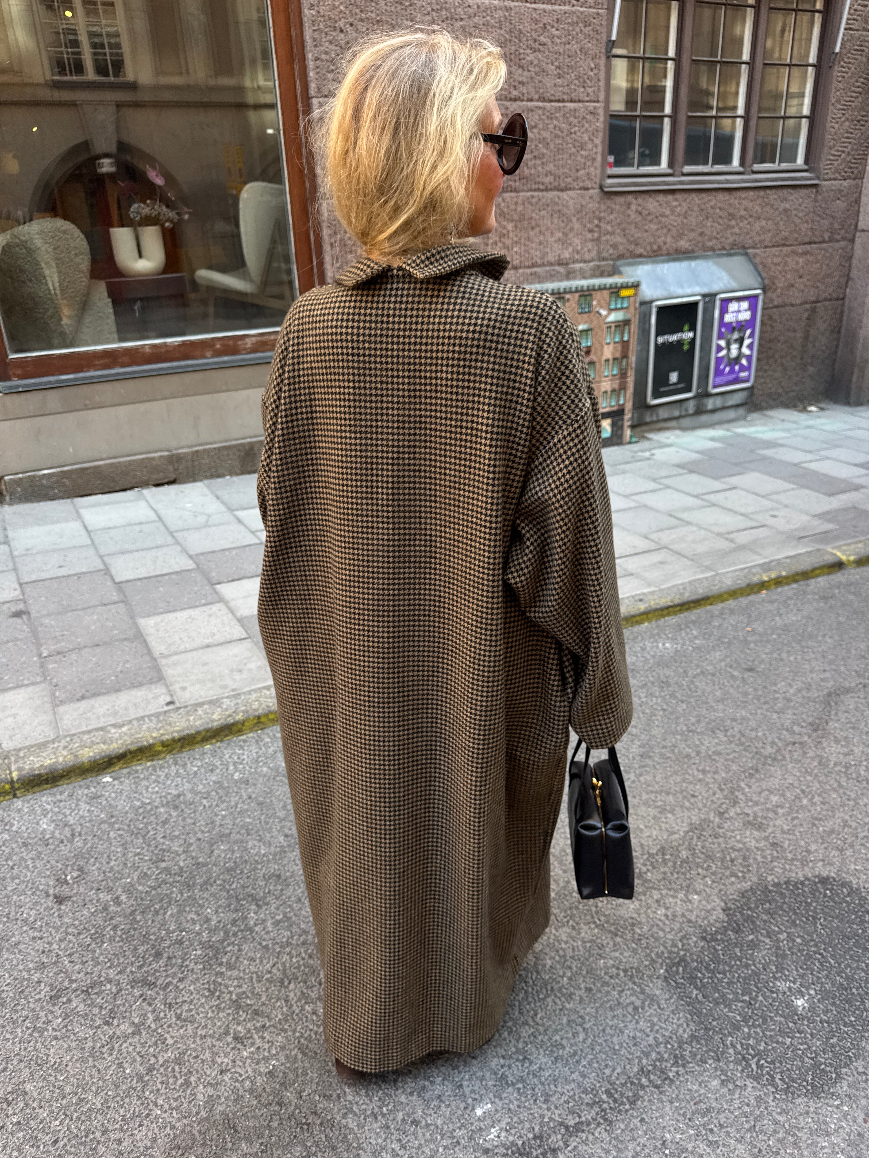 Daniela Gregis Artist Coat Checked Wool