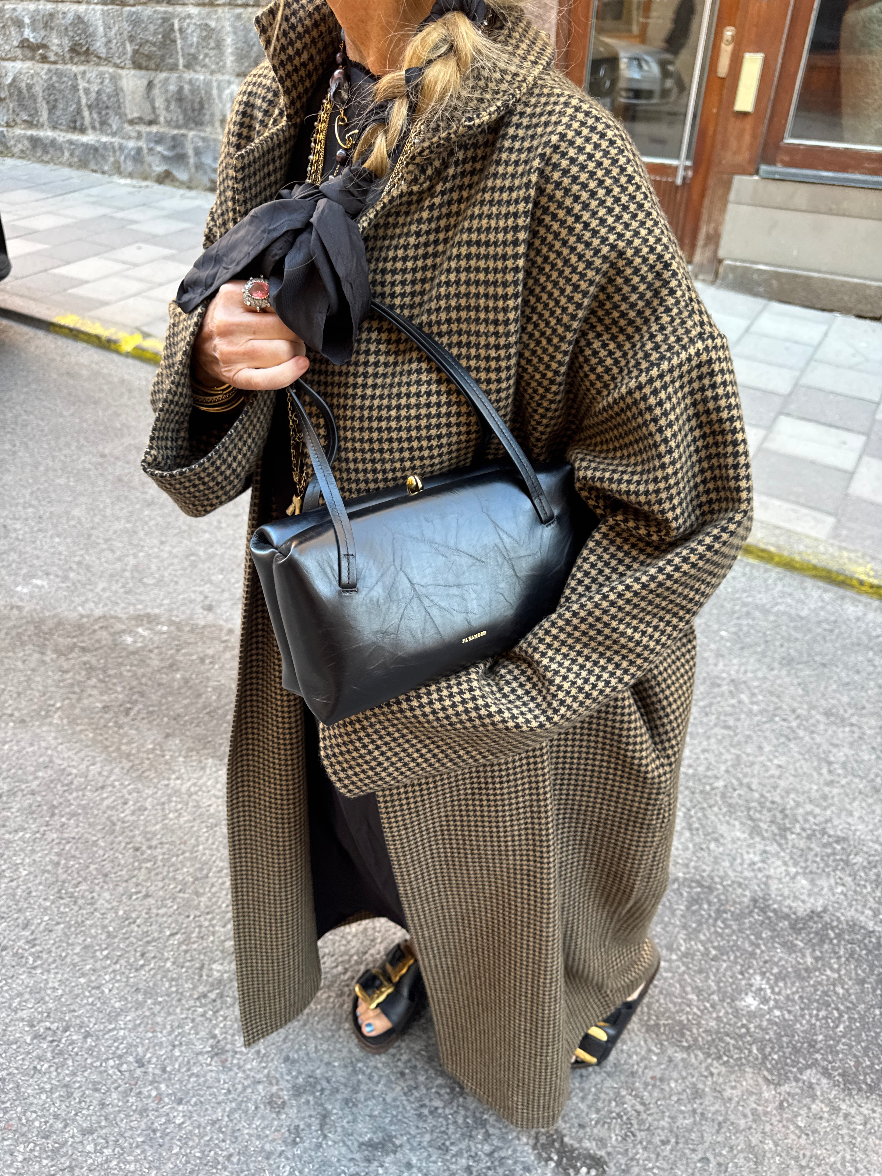 Daniela Gregis Artist Coat Checked Wool