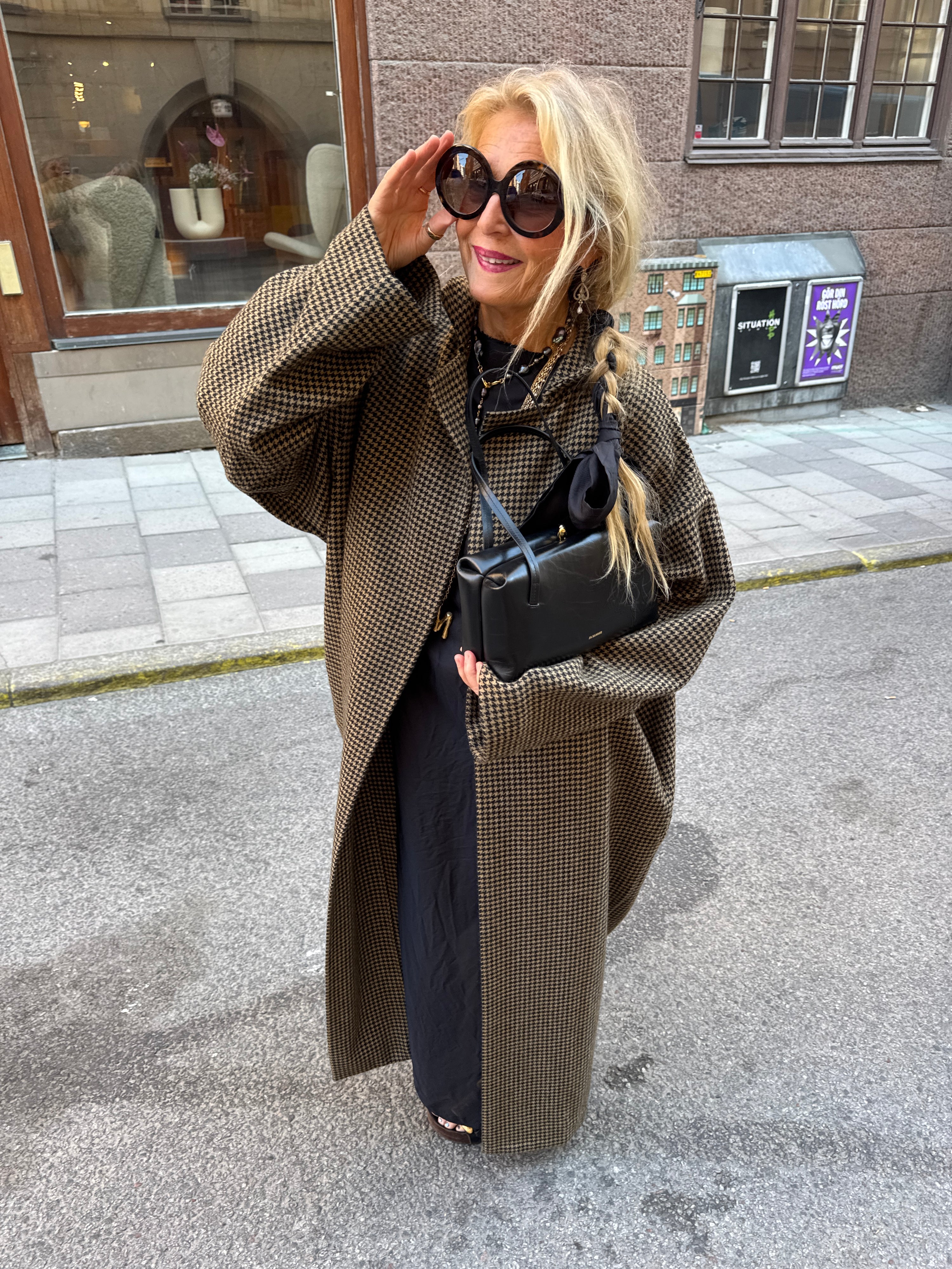Daniela Gregis Artist Coat Checked Wool