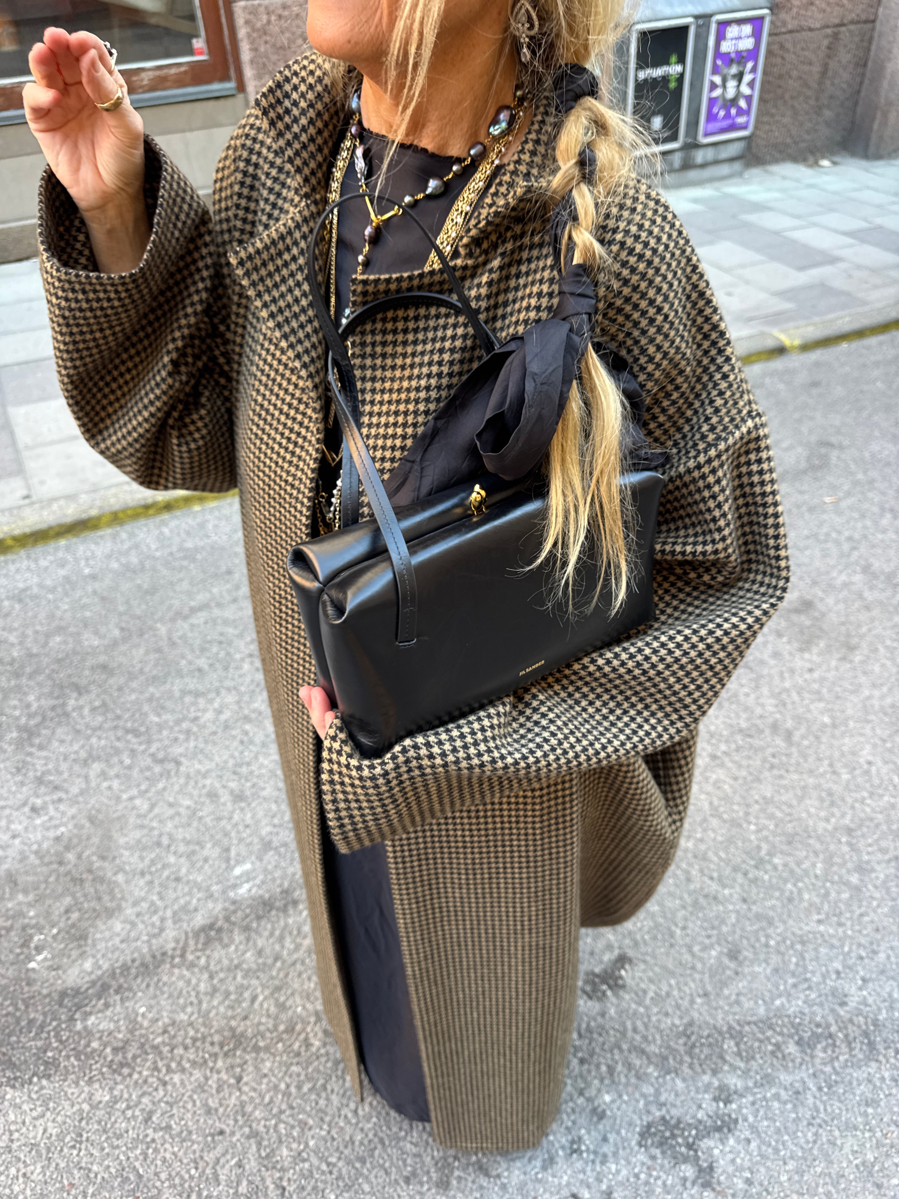Daniela Gregis Artist Coat Checked Wool