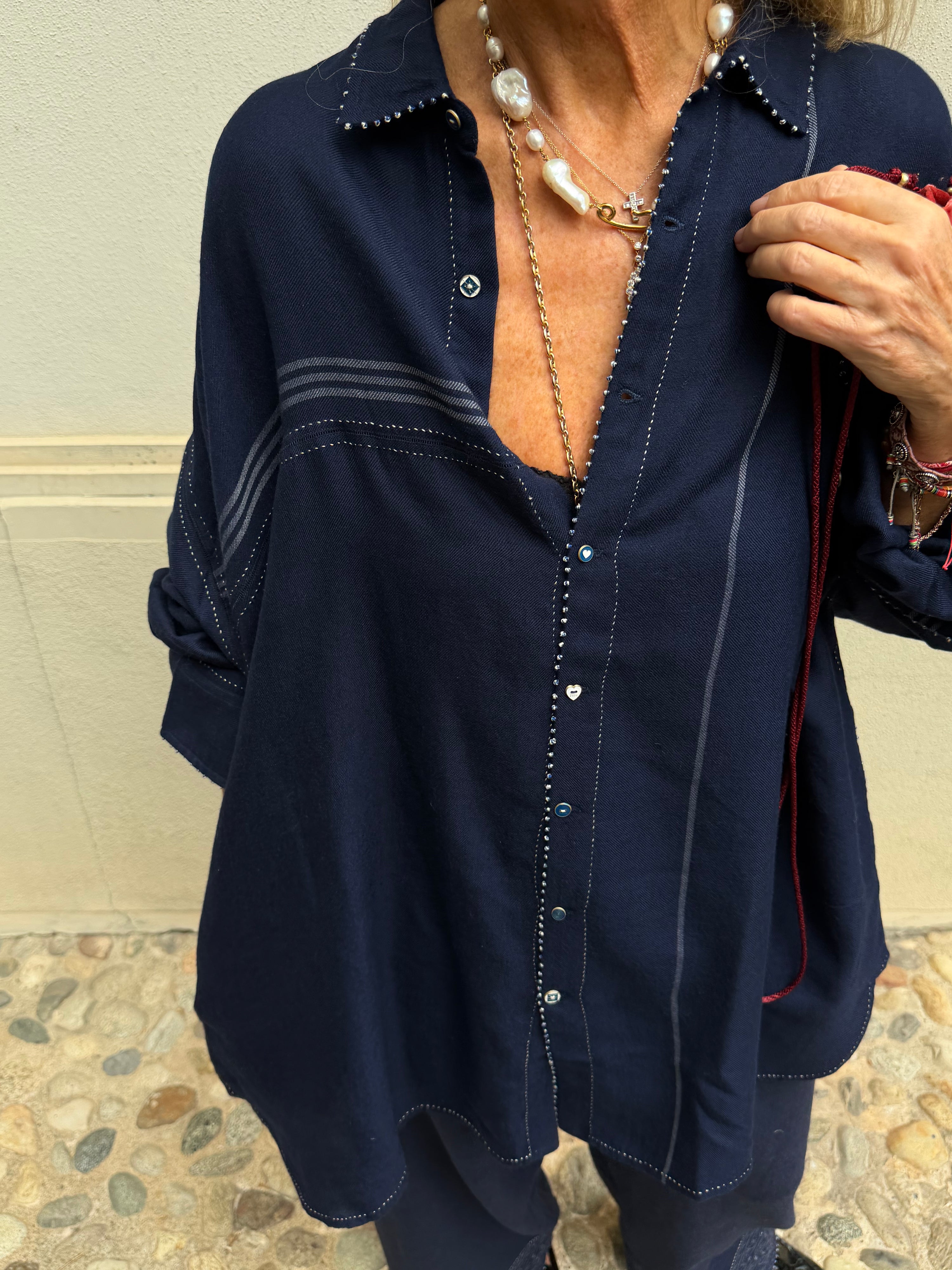 Pero Soft Balue Navy Shirt