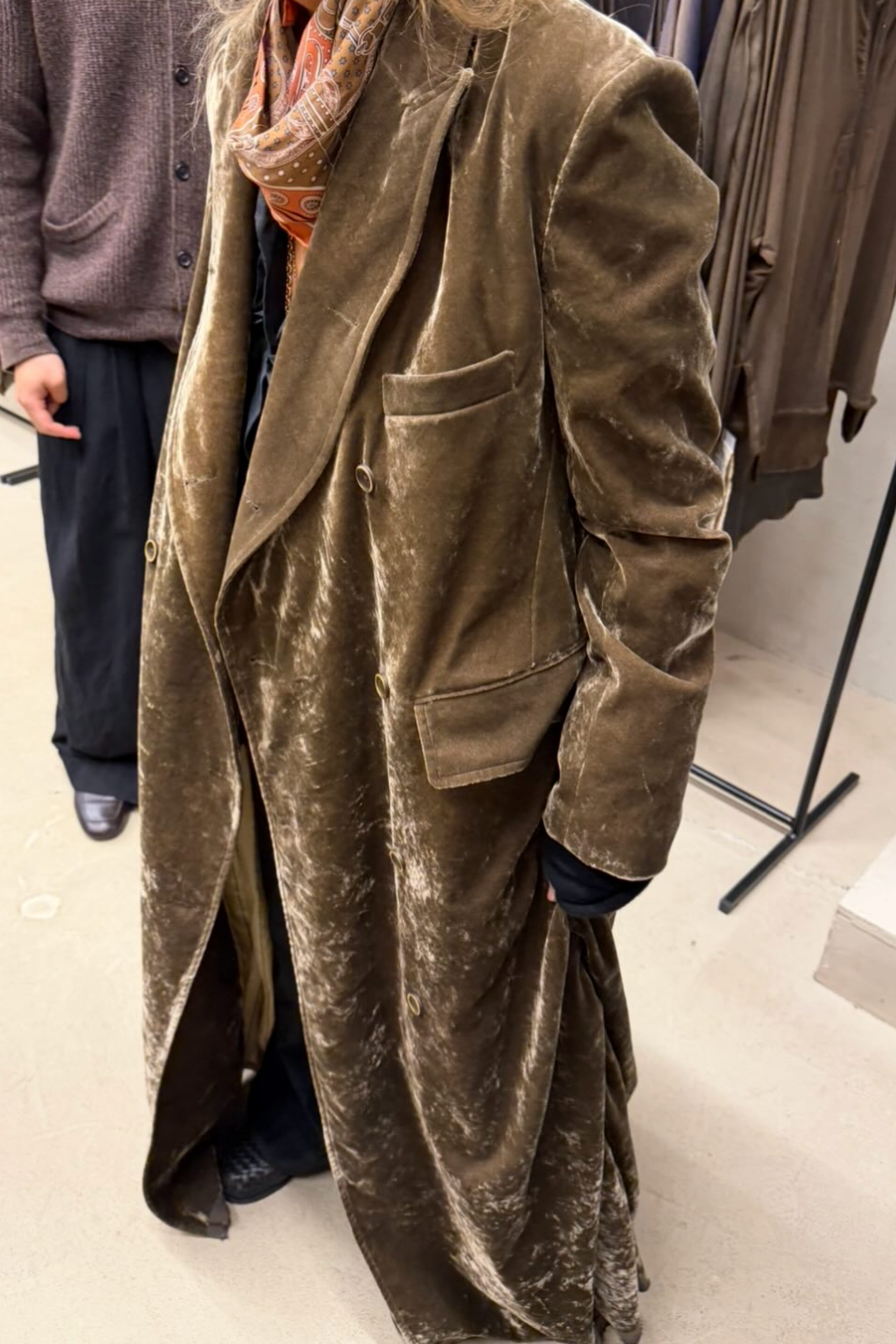 Uma Wang Icon Coat - in Olive