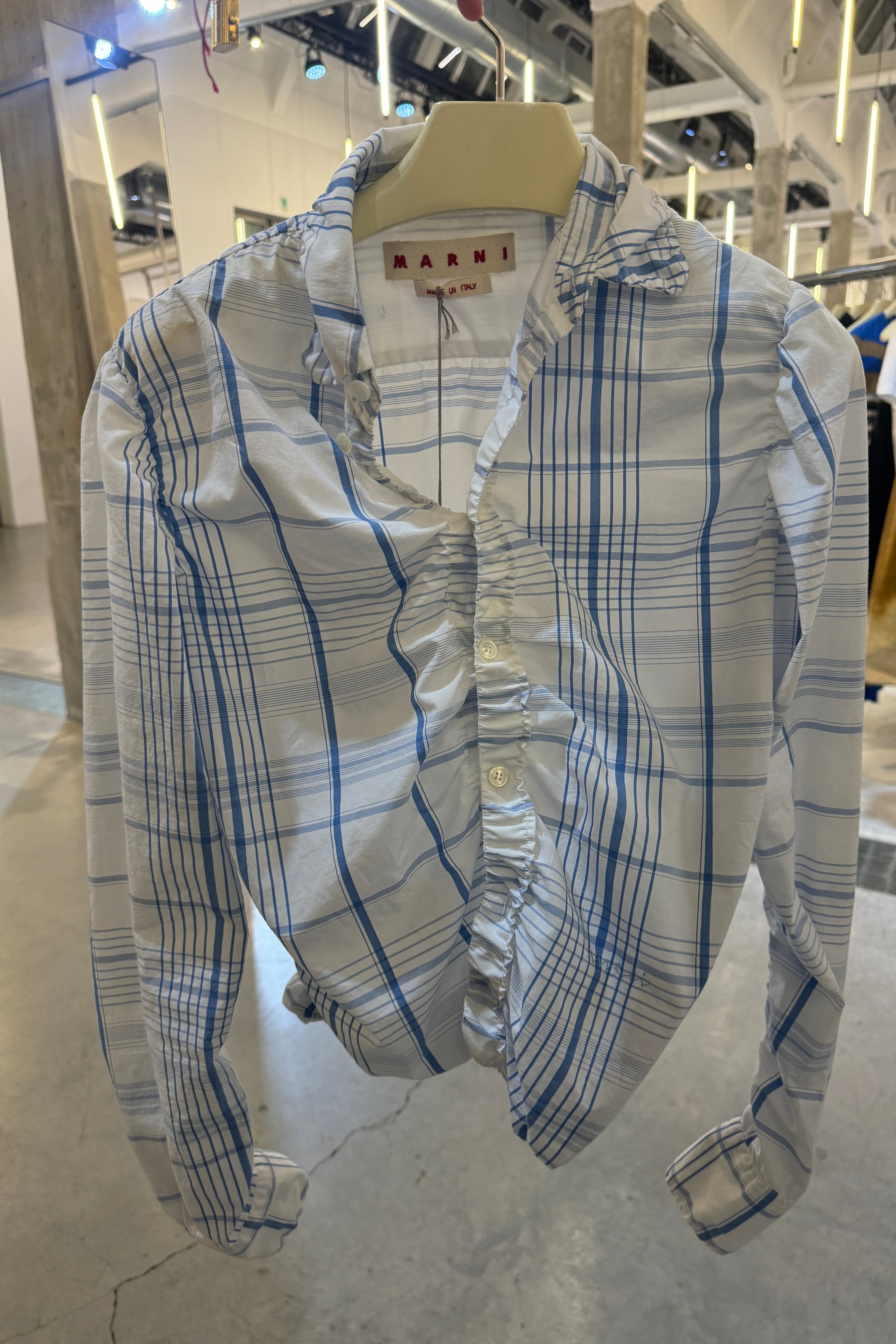 Marni checked blouse shirt