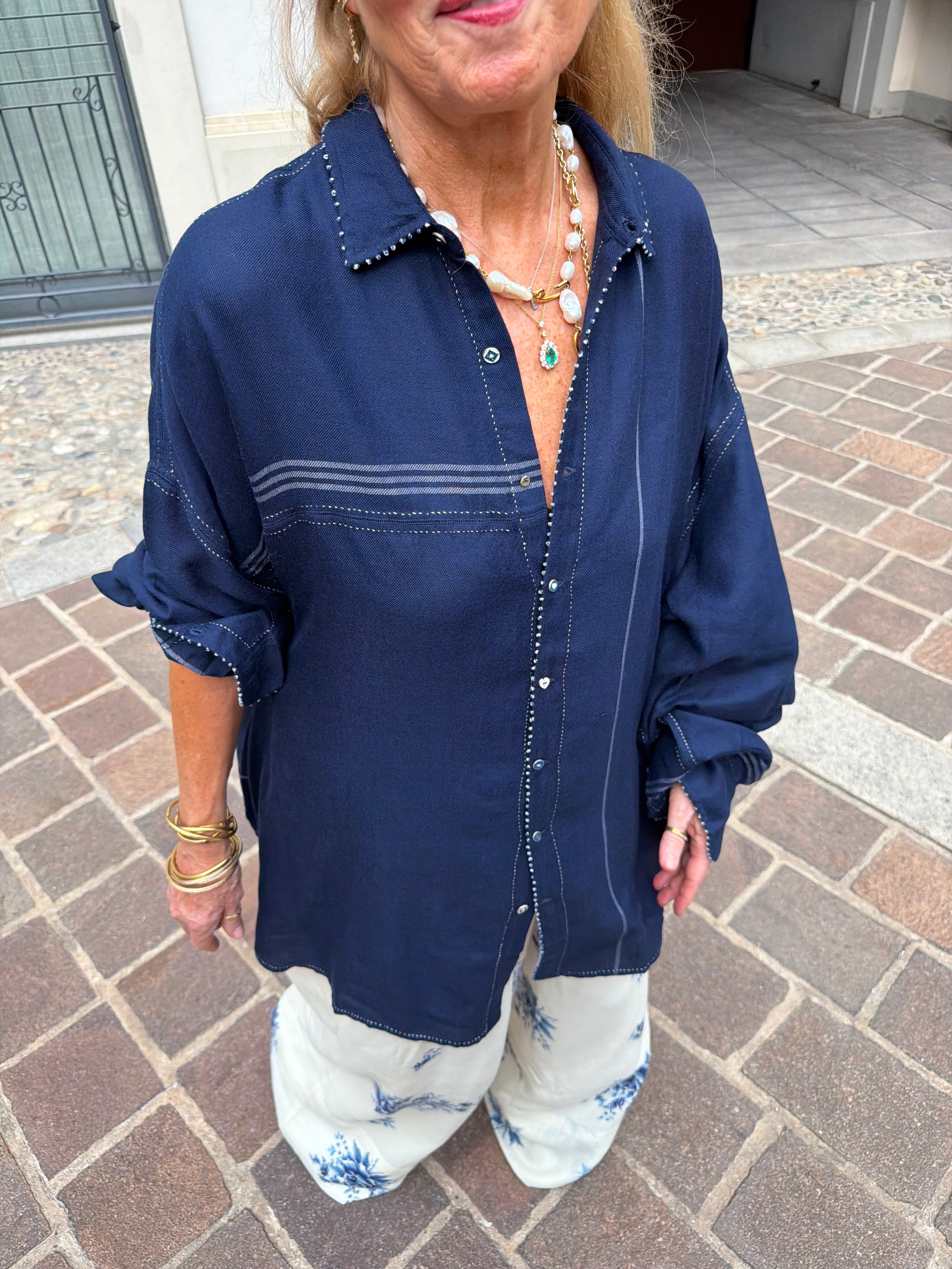 Pero Soft Balue Navy Shirt