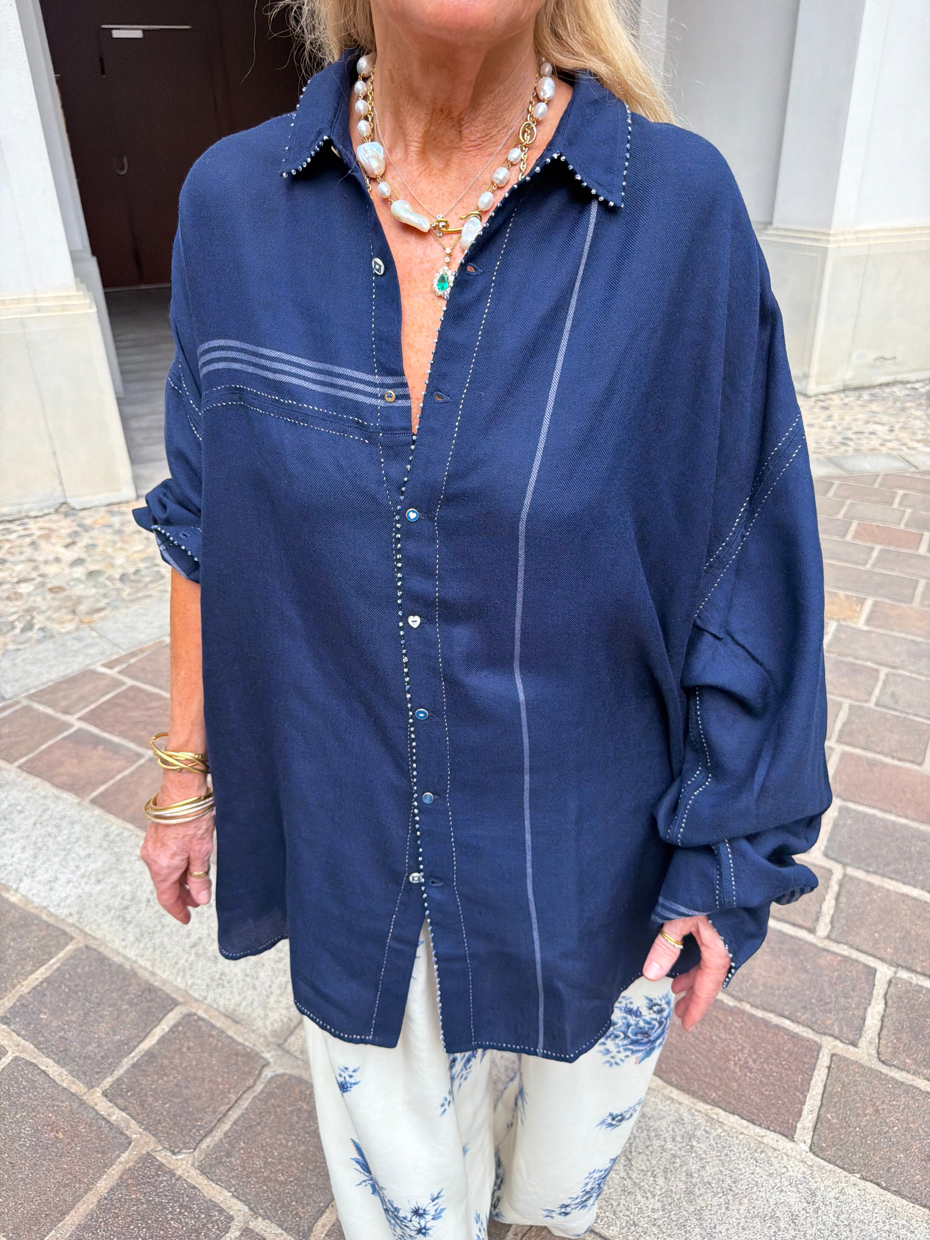 Pero Soft Balue Navy Shirt