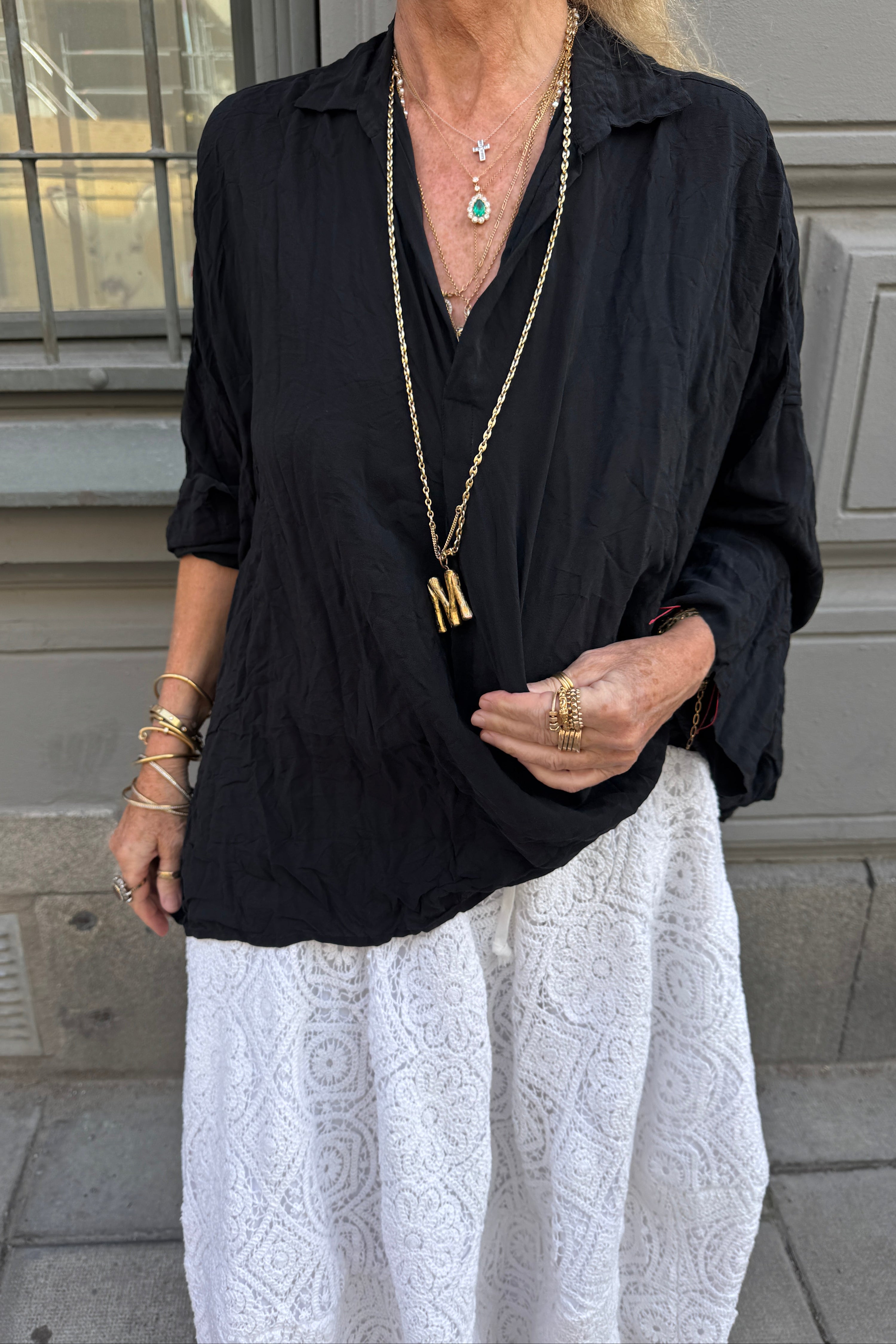 Daniela Gregis Provence Blouse in Black