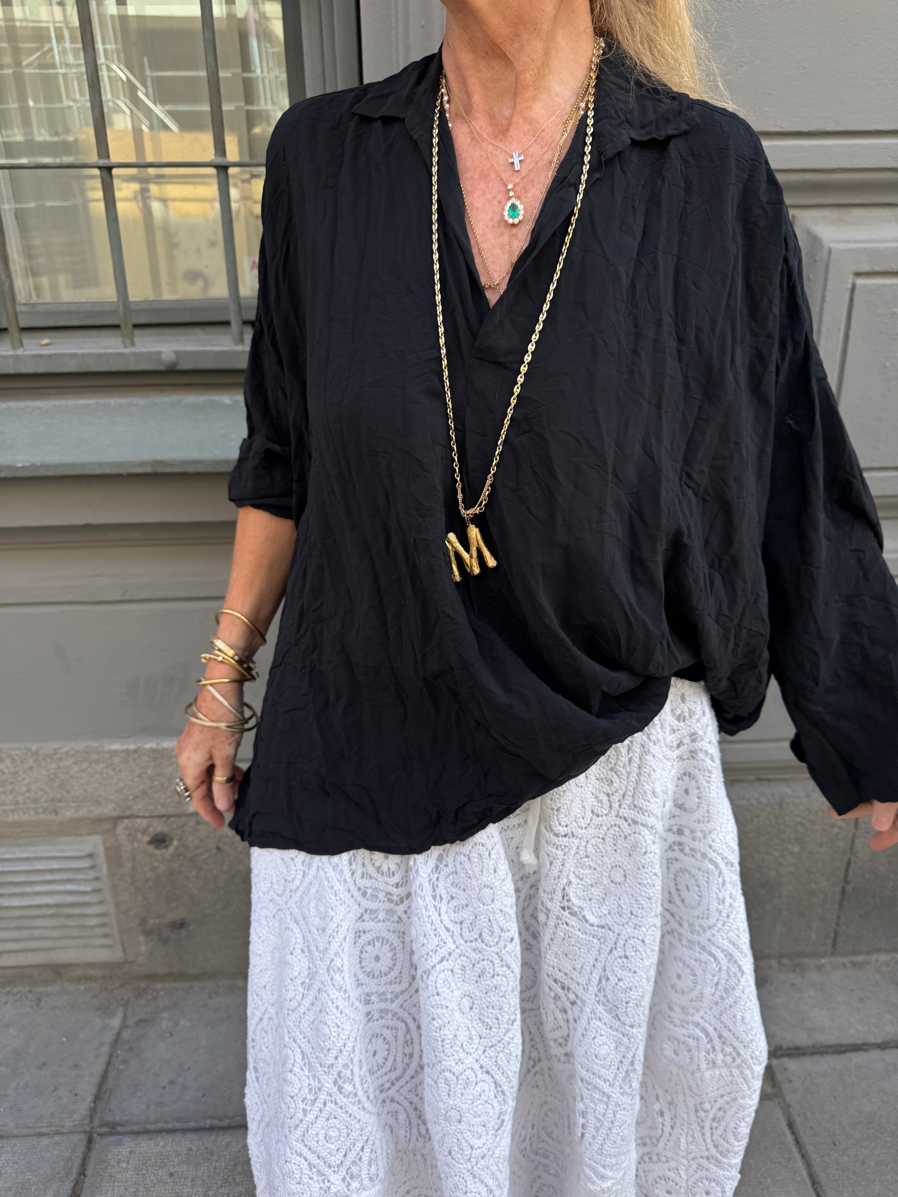 Daniela Gregis Provence Blouse in Black