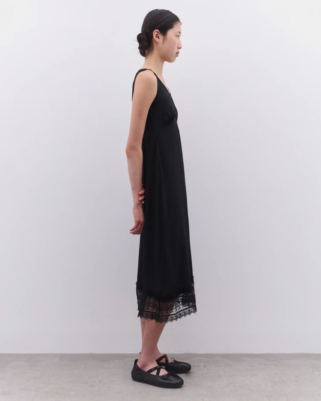 Simone Rocha Women's Scoop Neck Slip Dress (IN IVORY AND BLACK)