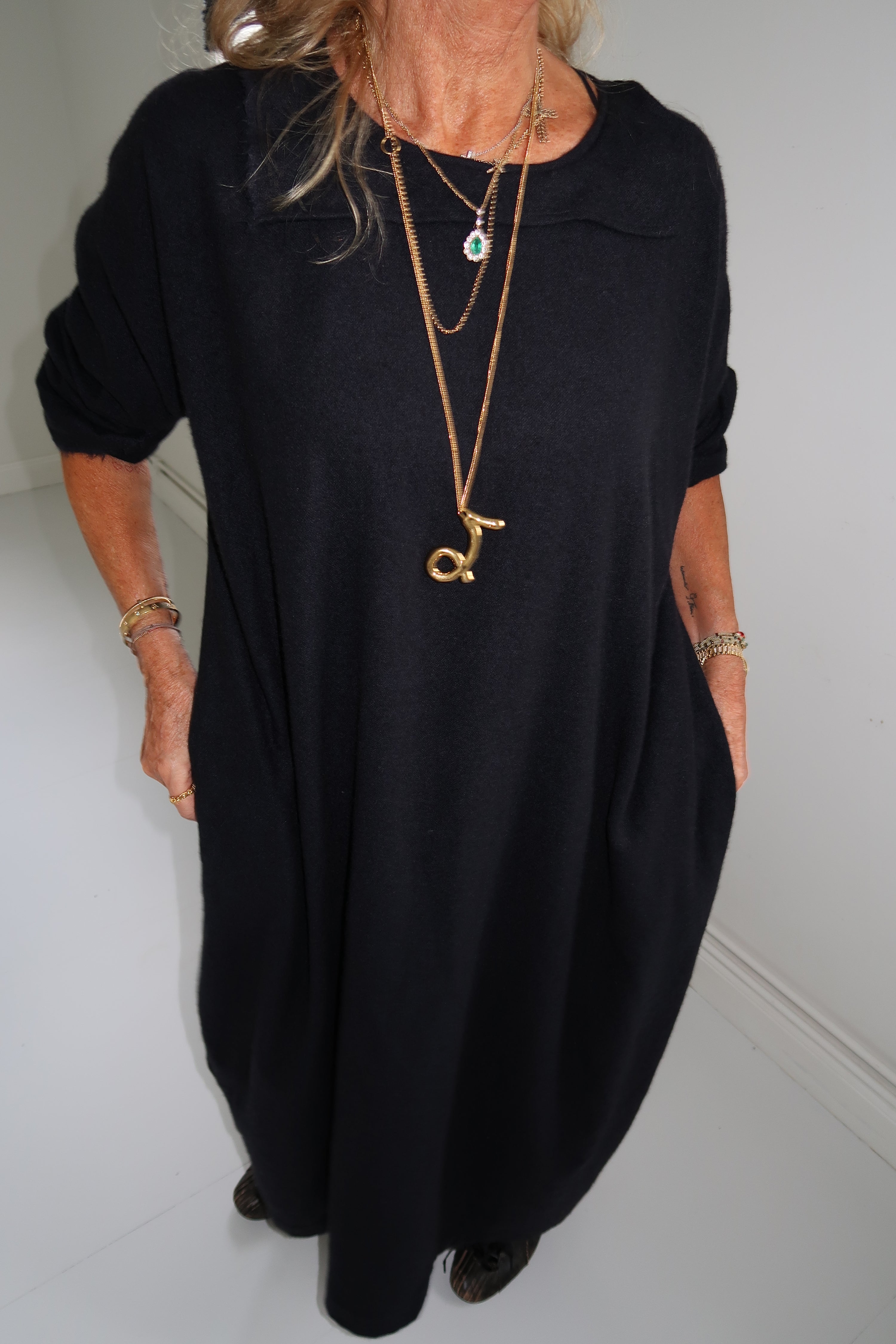 Daniela Gregis Cashmere dress Almost black