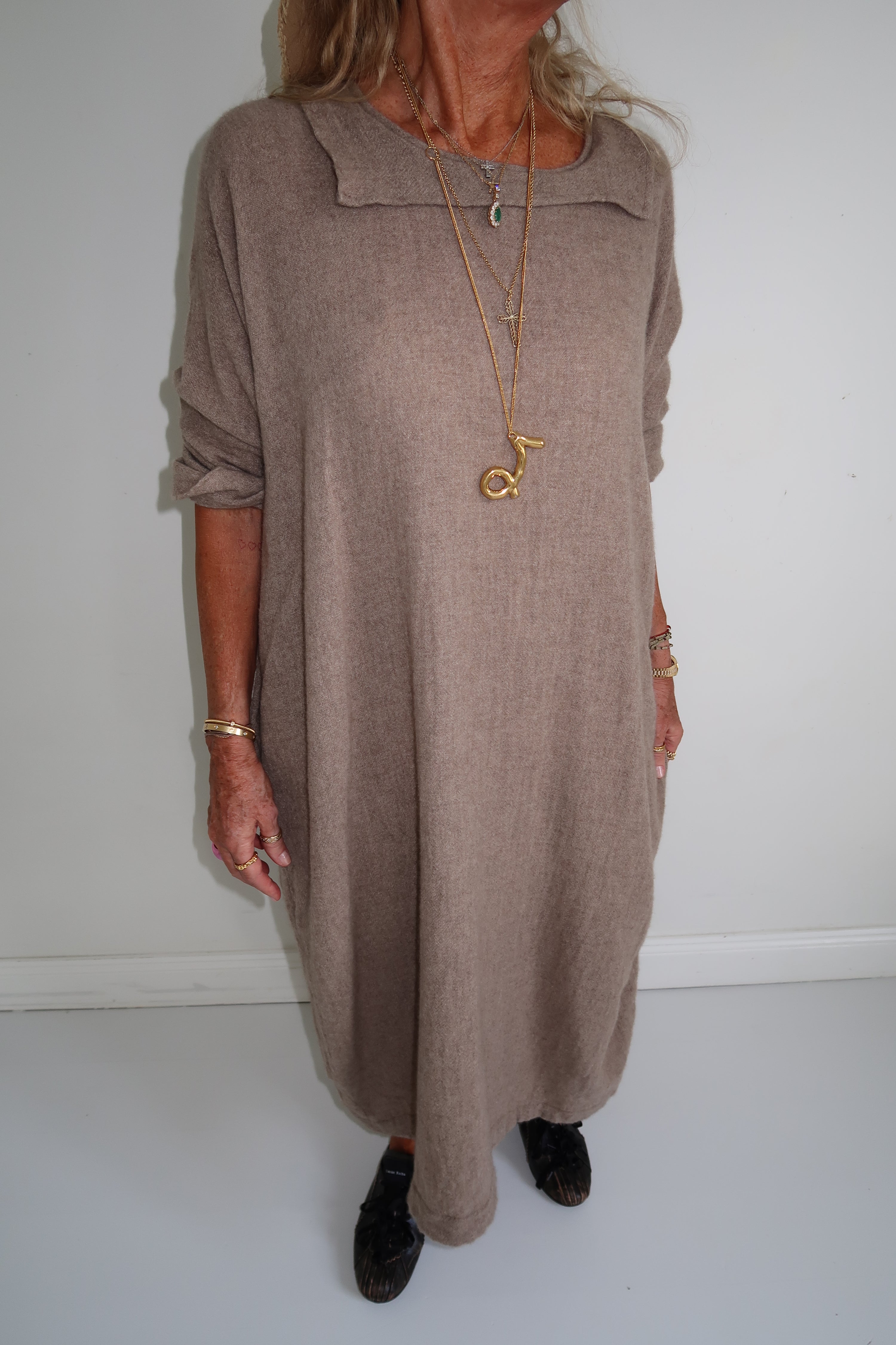 Daniela Gregis Cashmere dress Beige