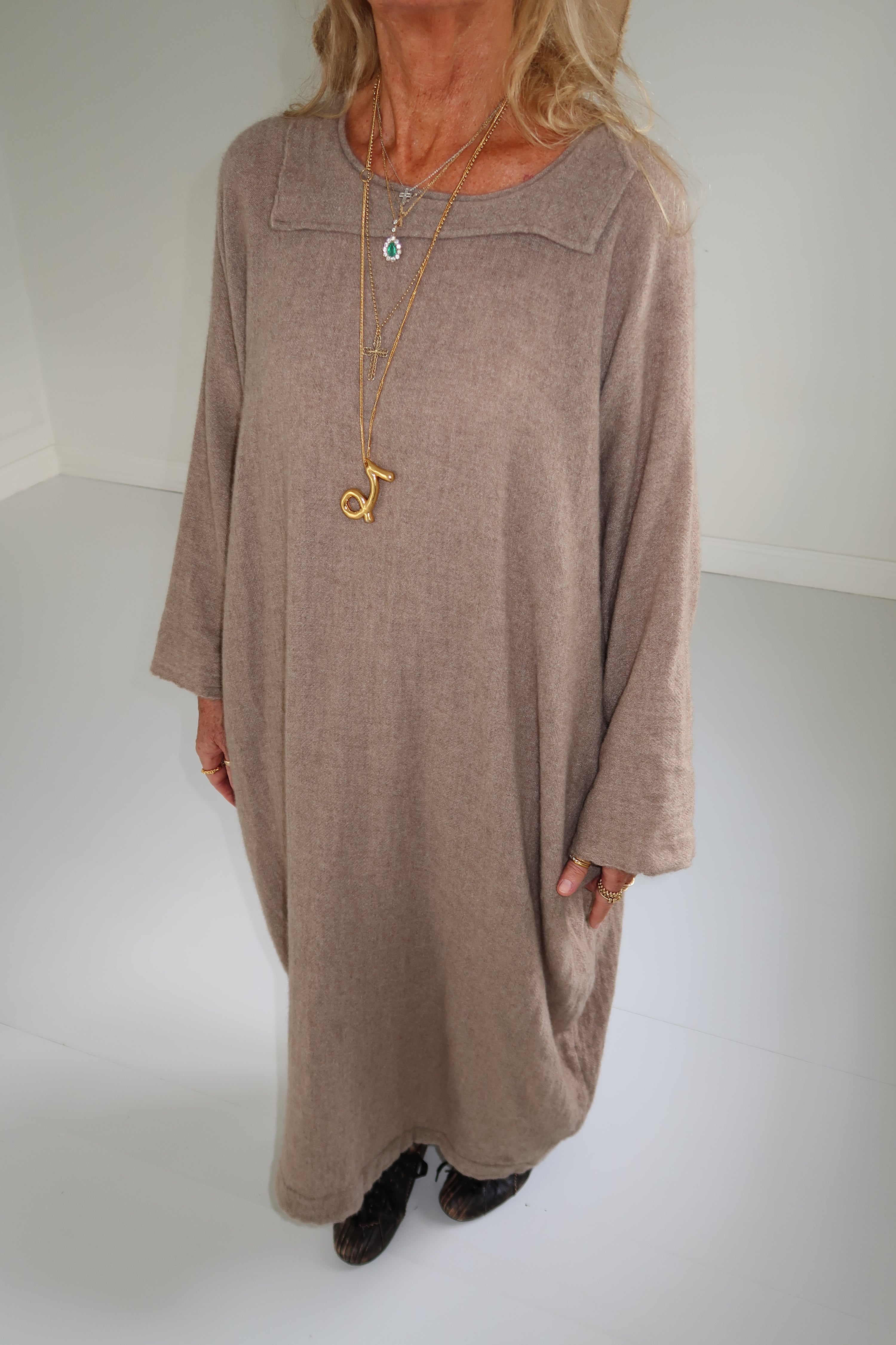 Daniela Gregis Cashmere dress Beige