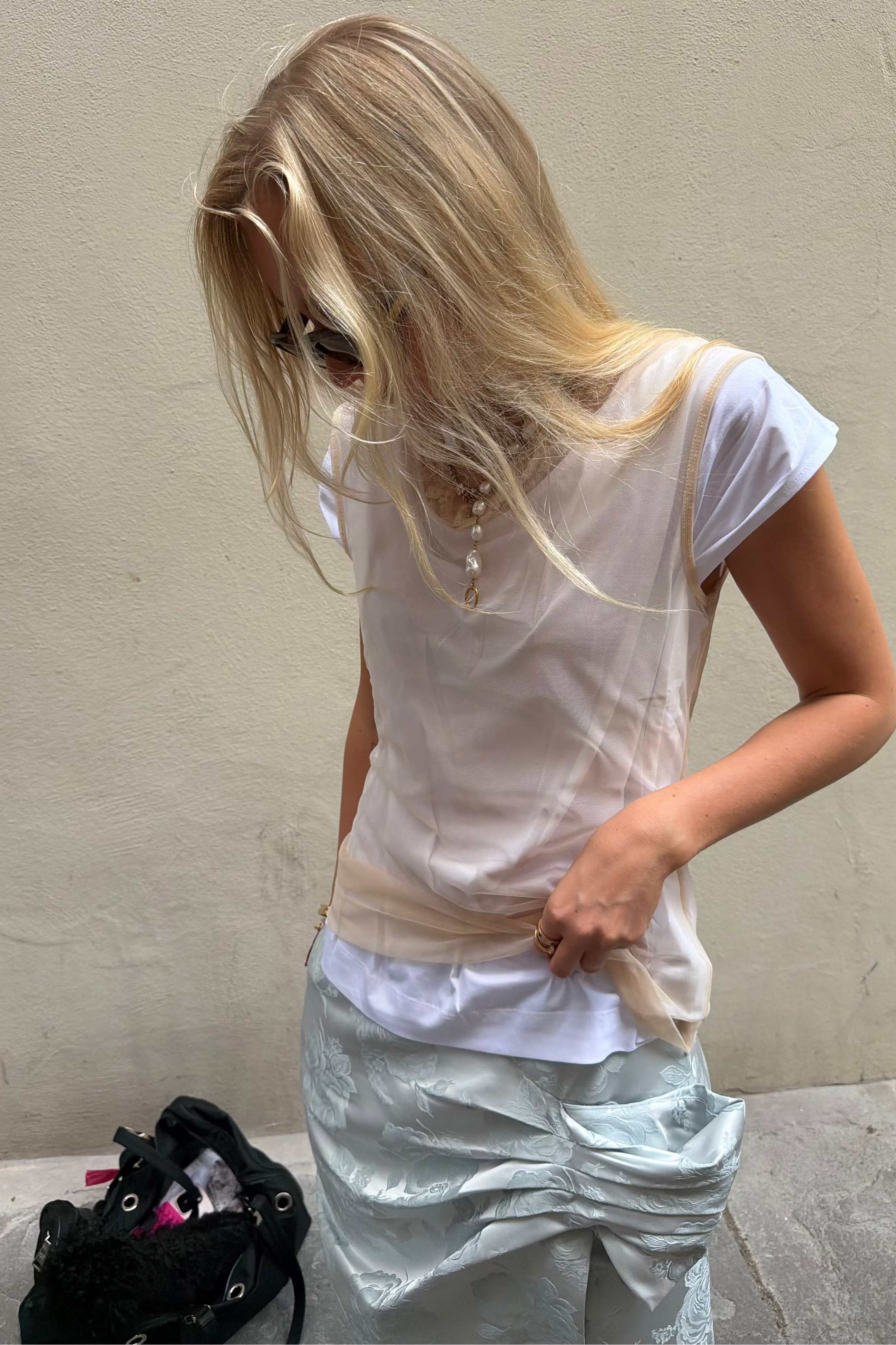 Simone Rocha Layered Liquid T-Shirt