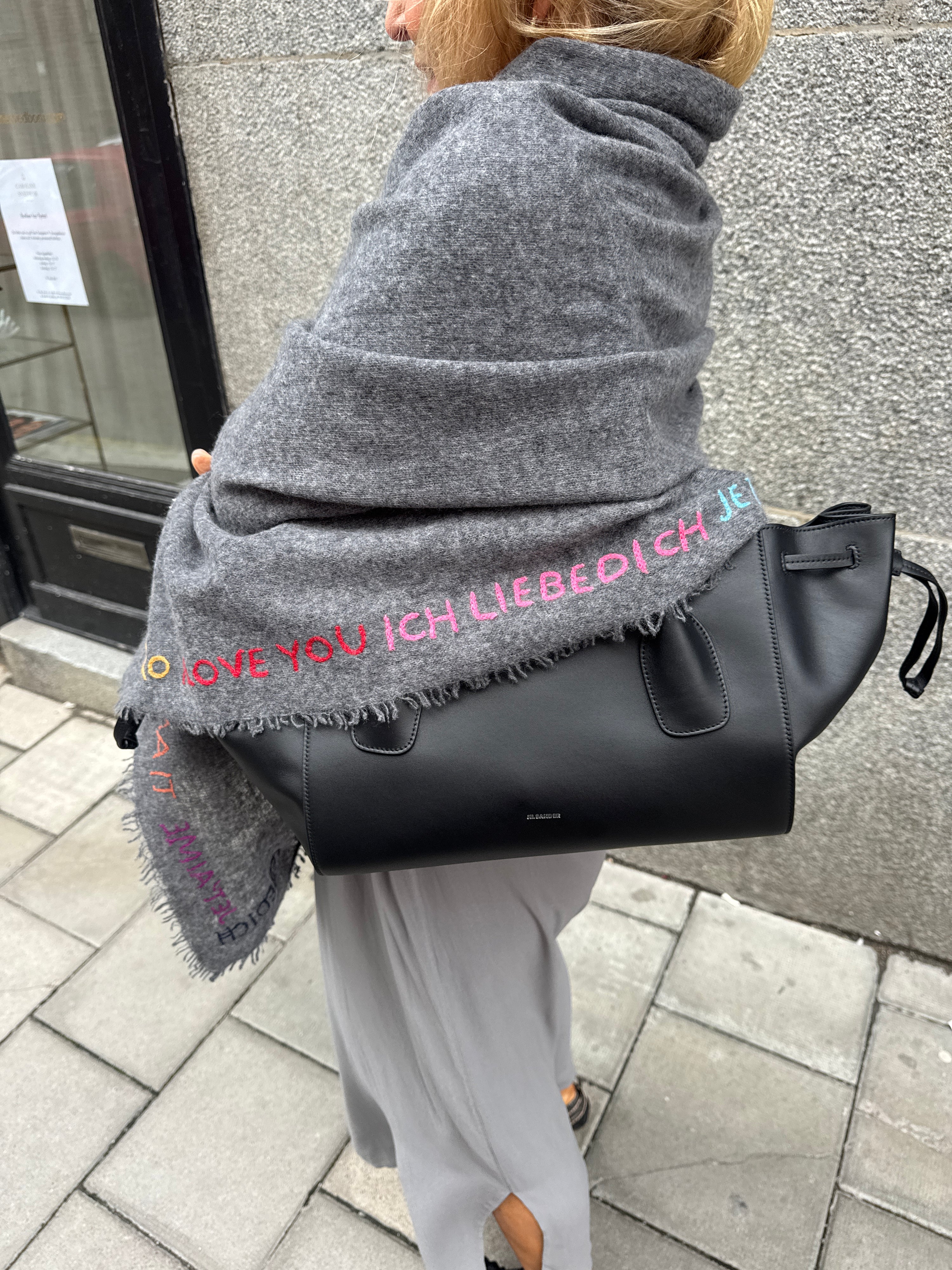 Faliero Sarti Cashmere Scarf Grey