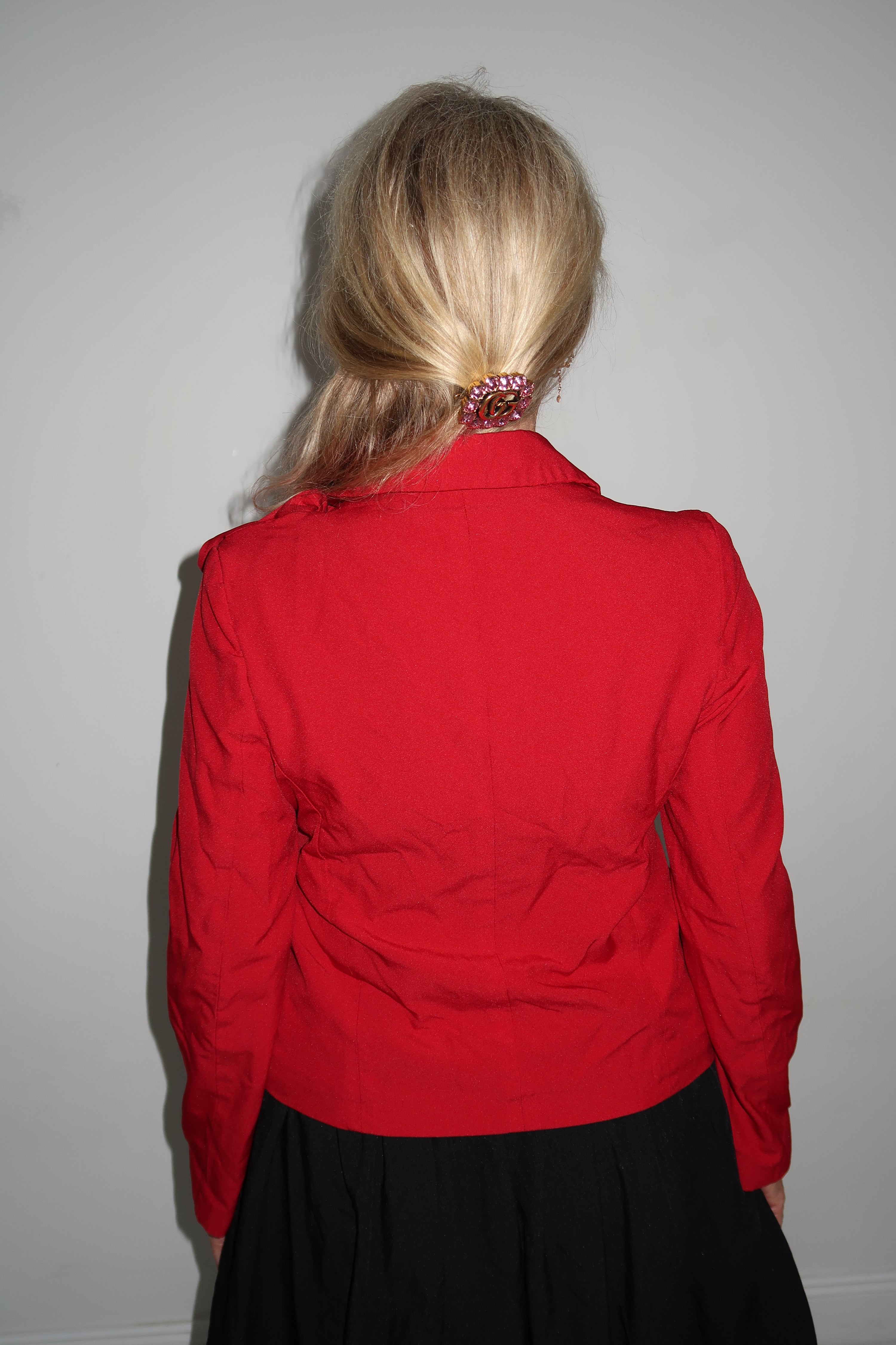 Comme des Garçons Comme des Garçons bow jacket Red