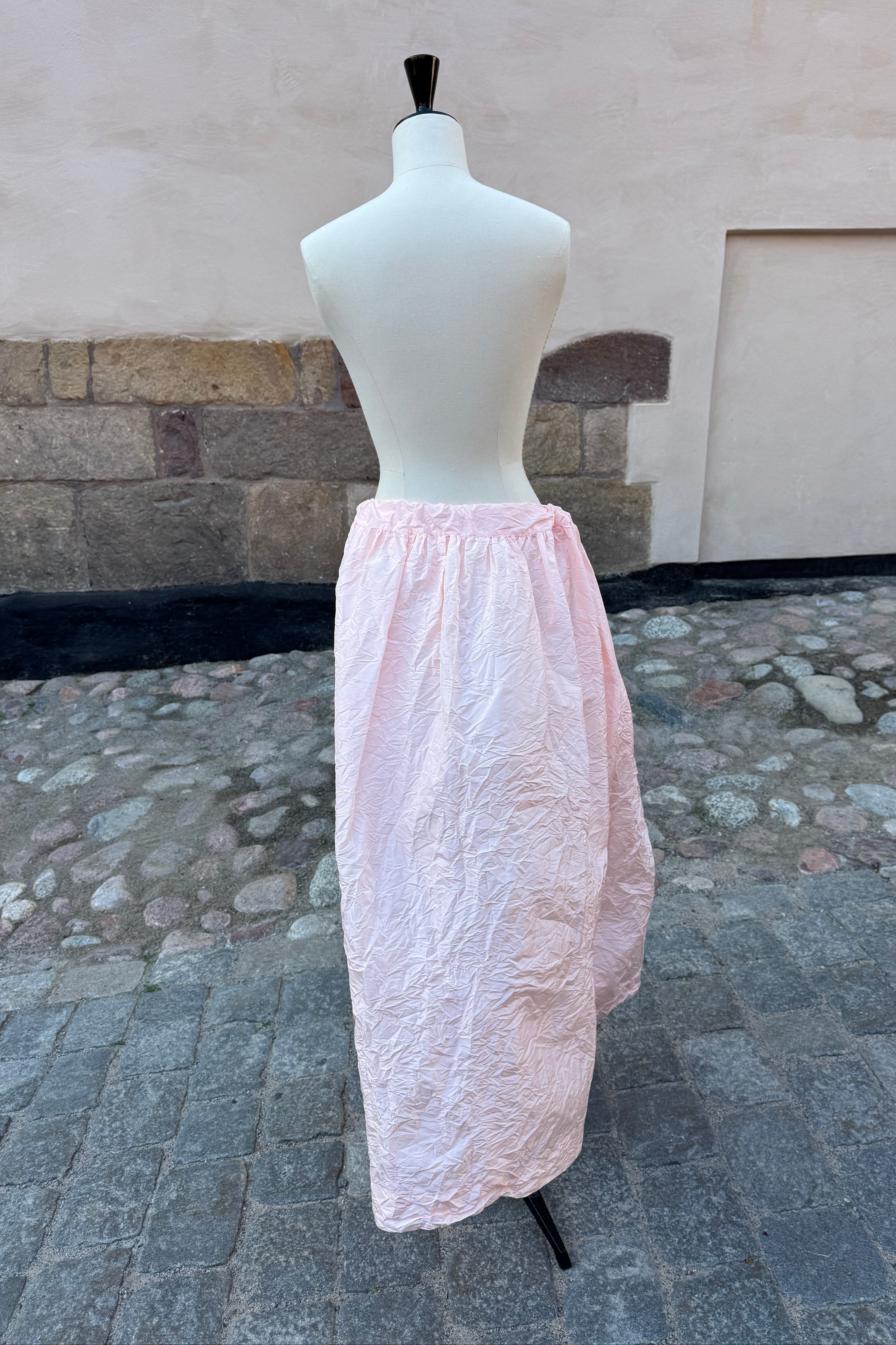 Daniela Gregis Taffeta Silk Skirt Blush