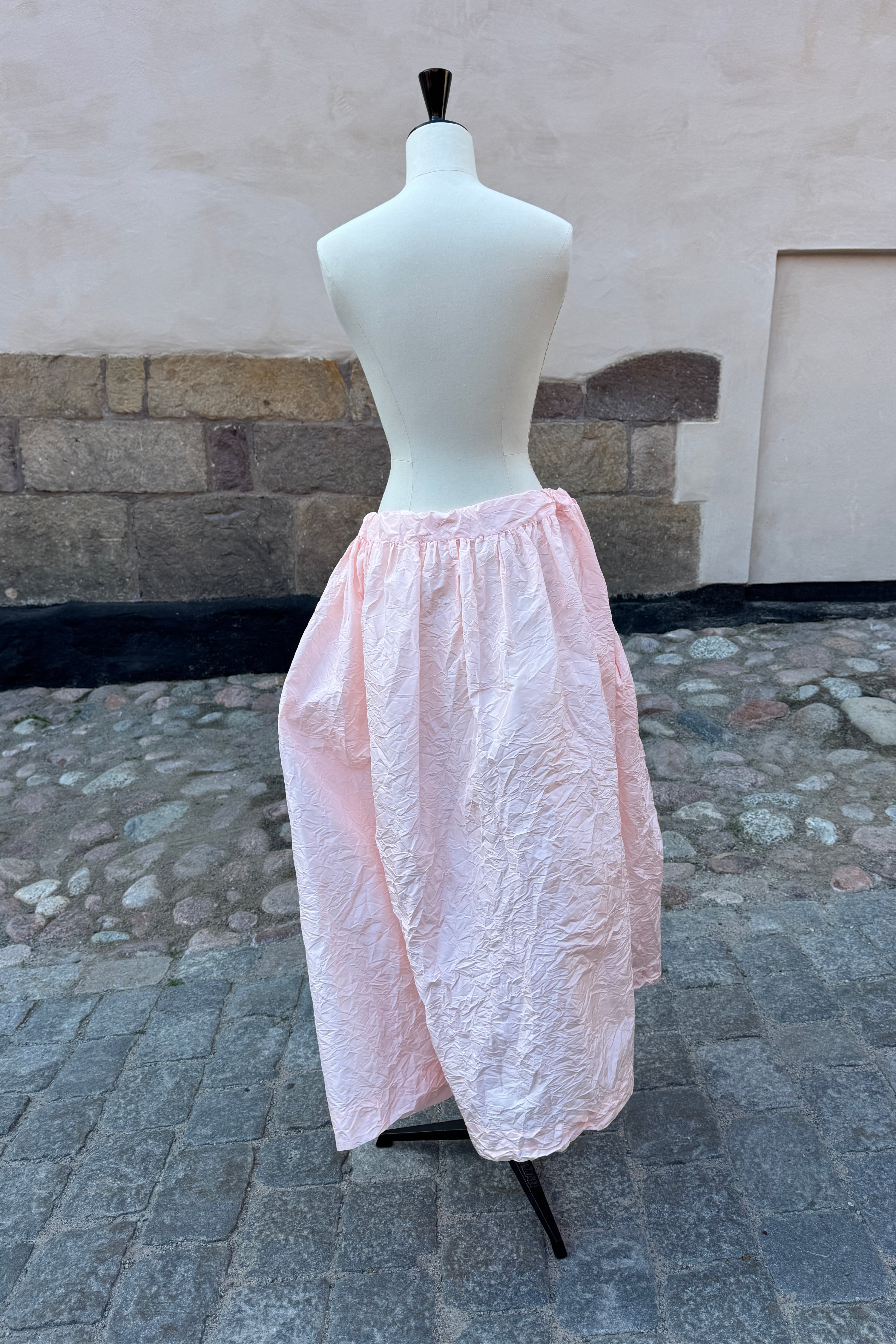 Daniela Gregis Taffeta Silk Skirt Blush