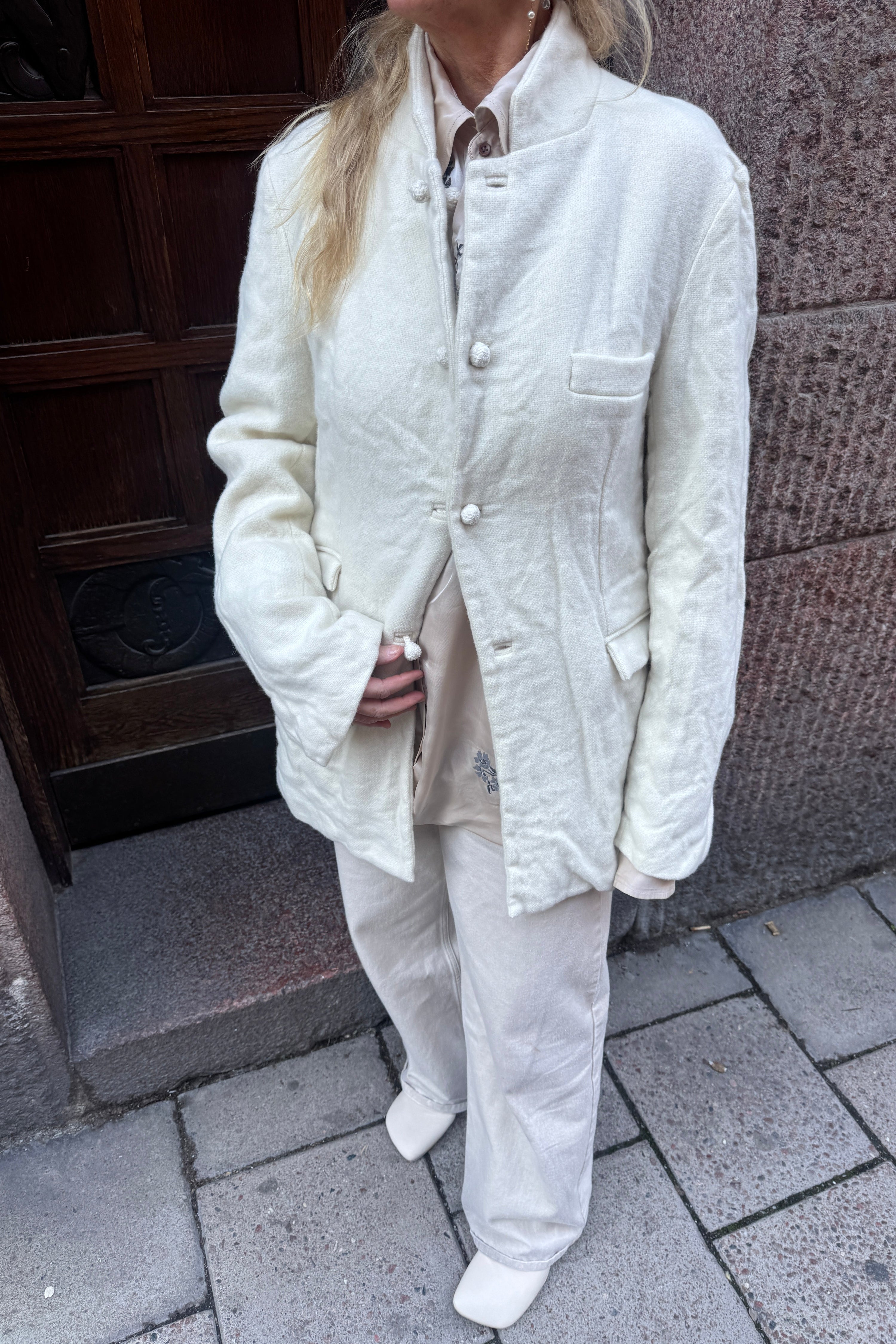 Daniela Gregis boiled jacket in cream