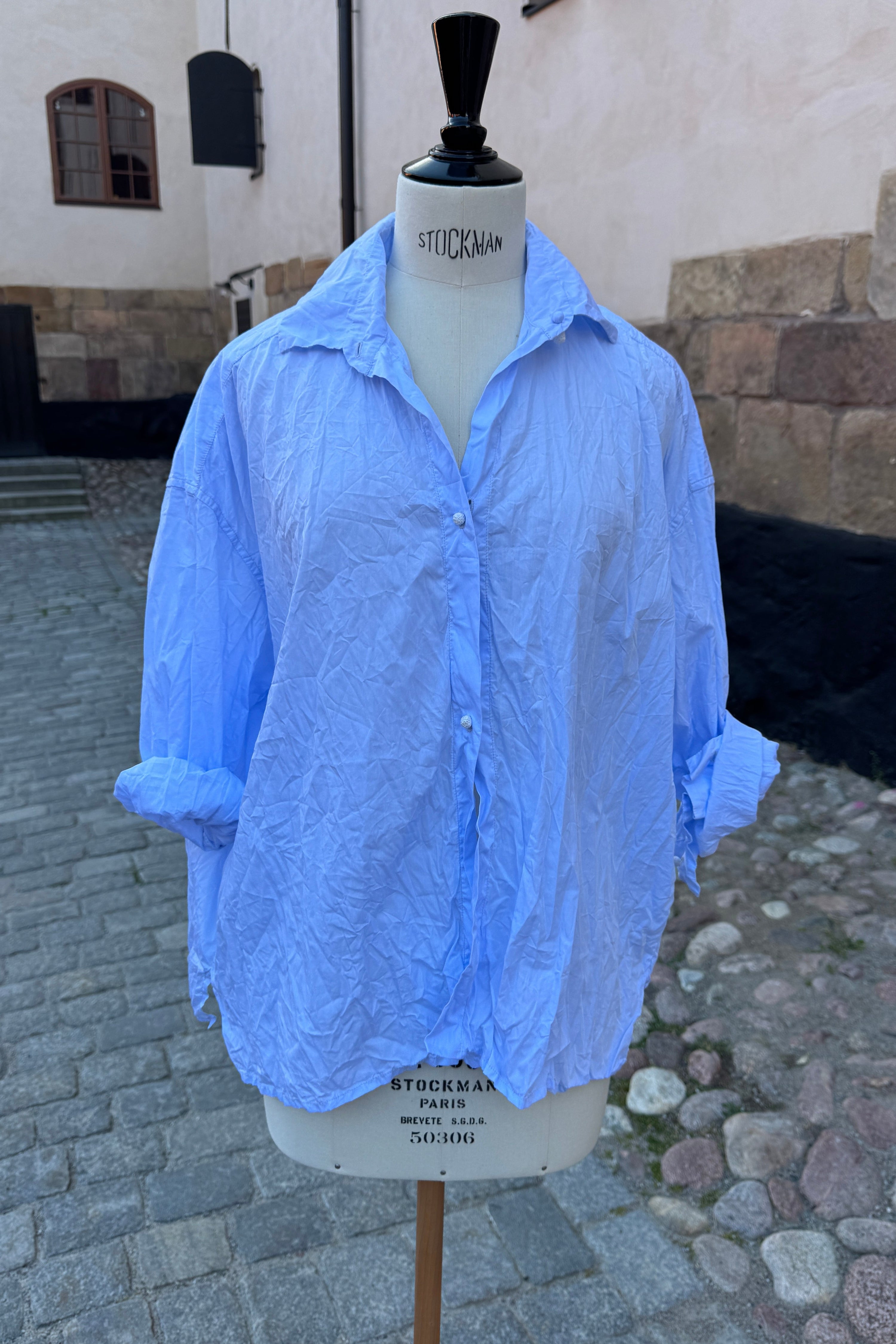 Daniela Gregis crispy lil cotton shirt in LightBlue