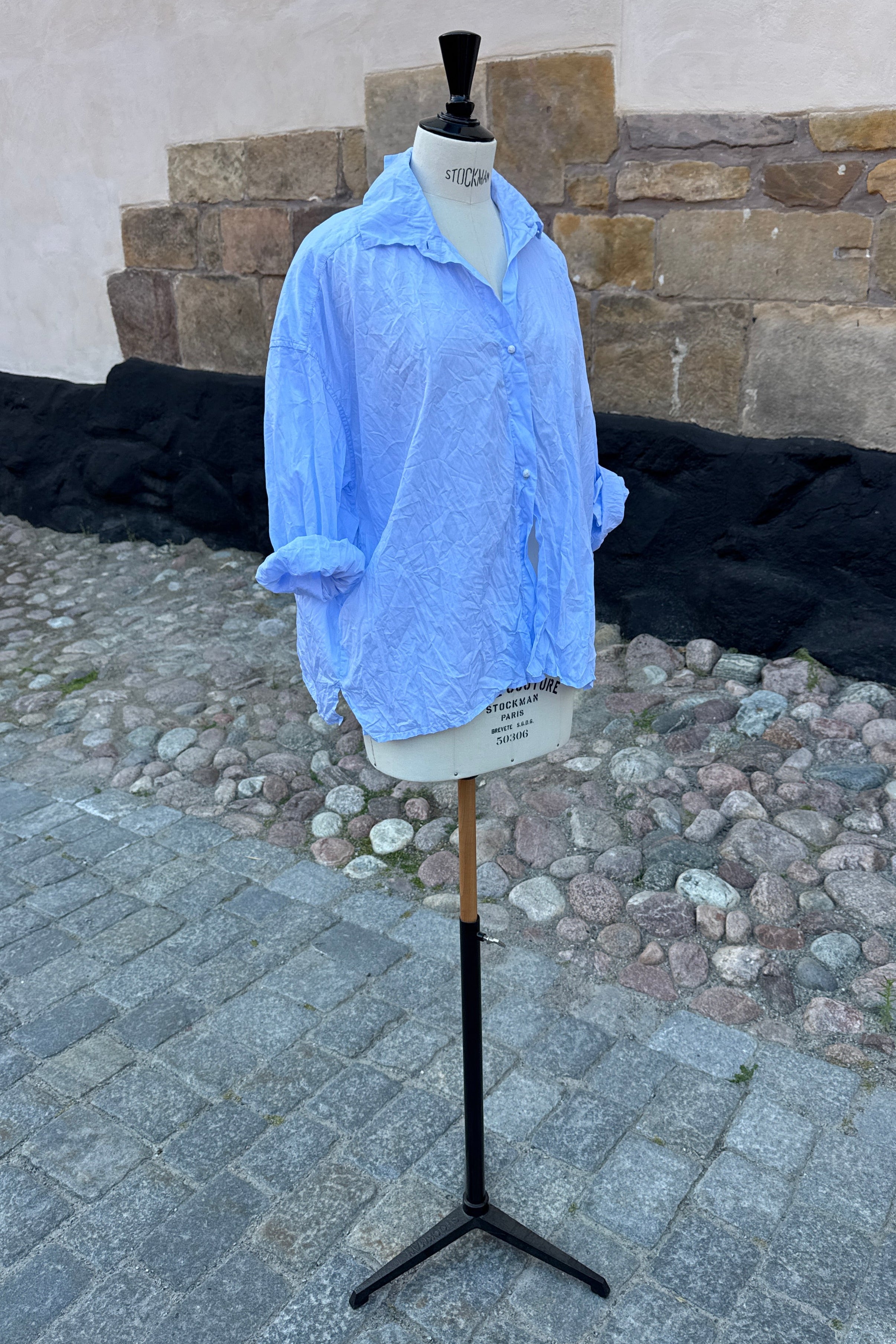 Daniela Gregis crispy lil cotton shirt in LightBlue