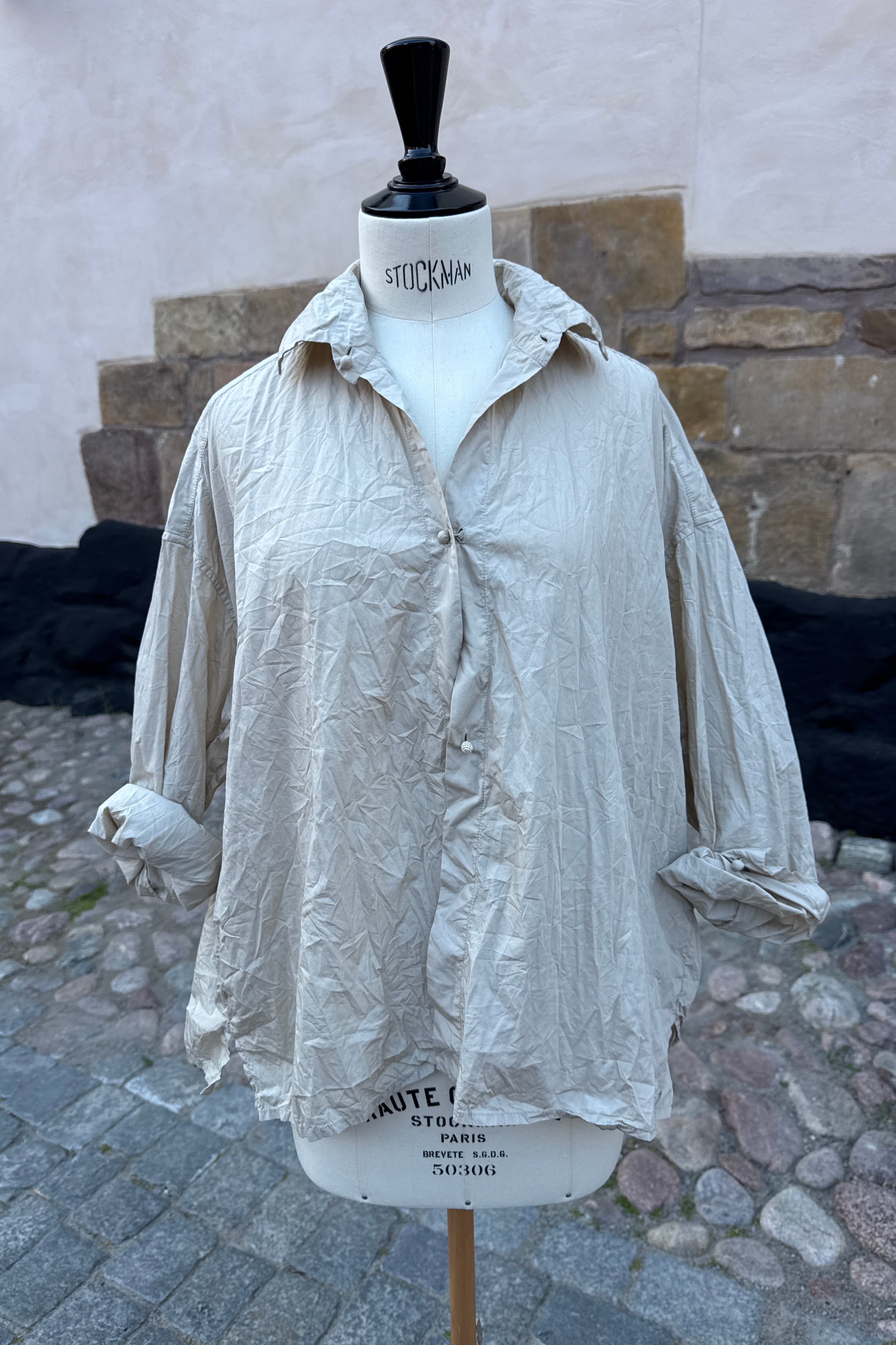 Daniela Gregis crispy lil cotton shirt in Beige